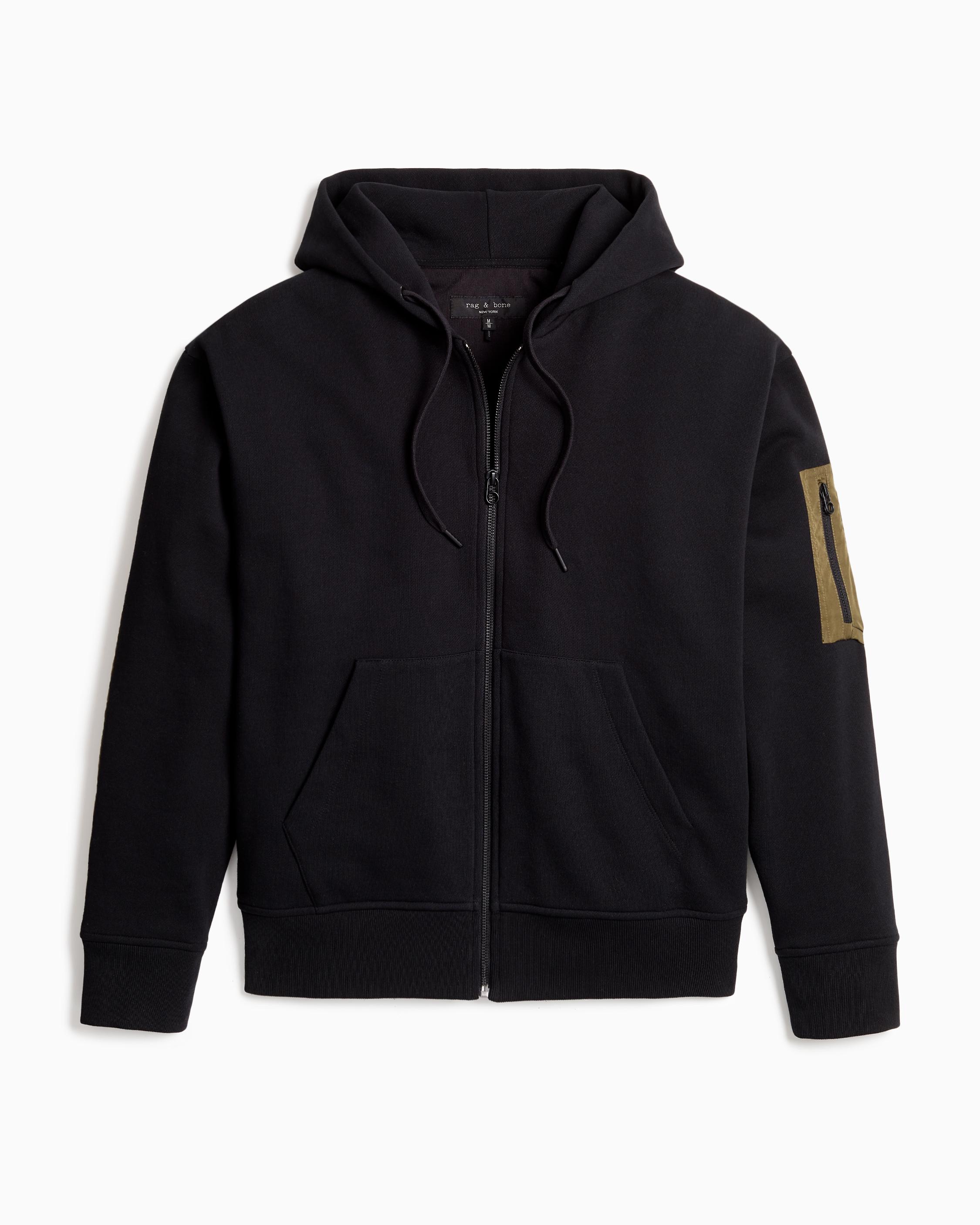 rag and bone black hoodie