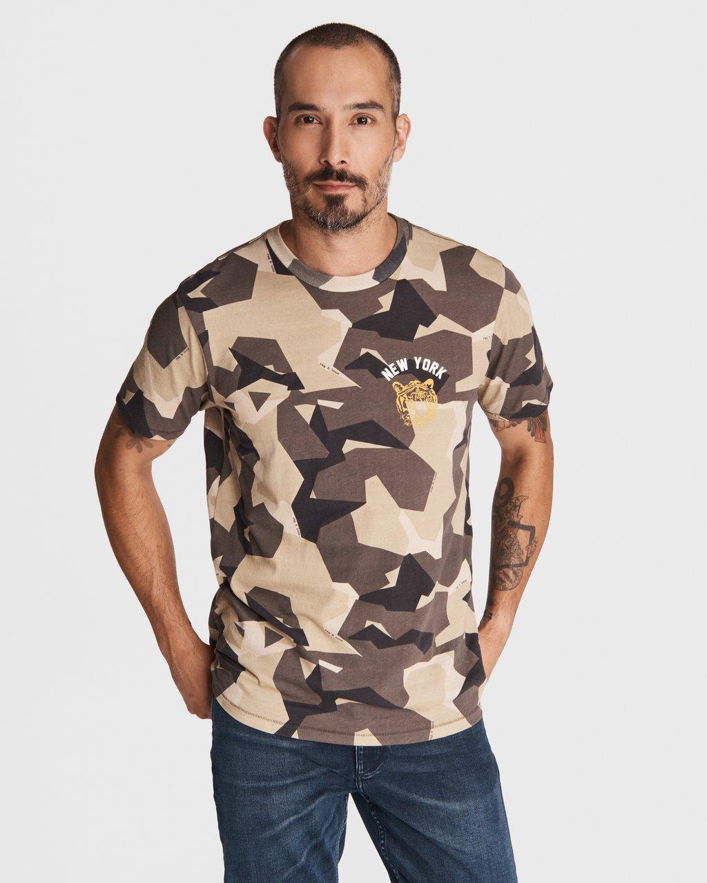 Save 15% BBesty Mens Fashion Camouflage Gradient Short Sleeve Shirt 
