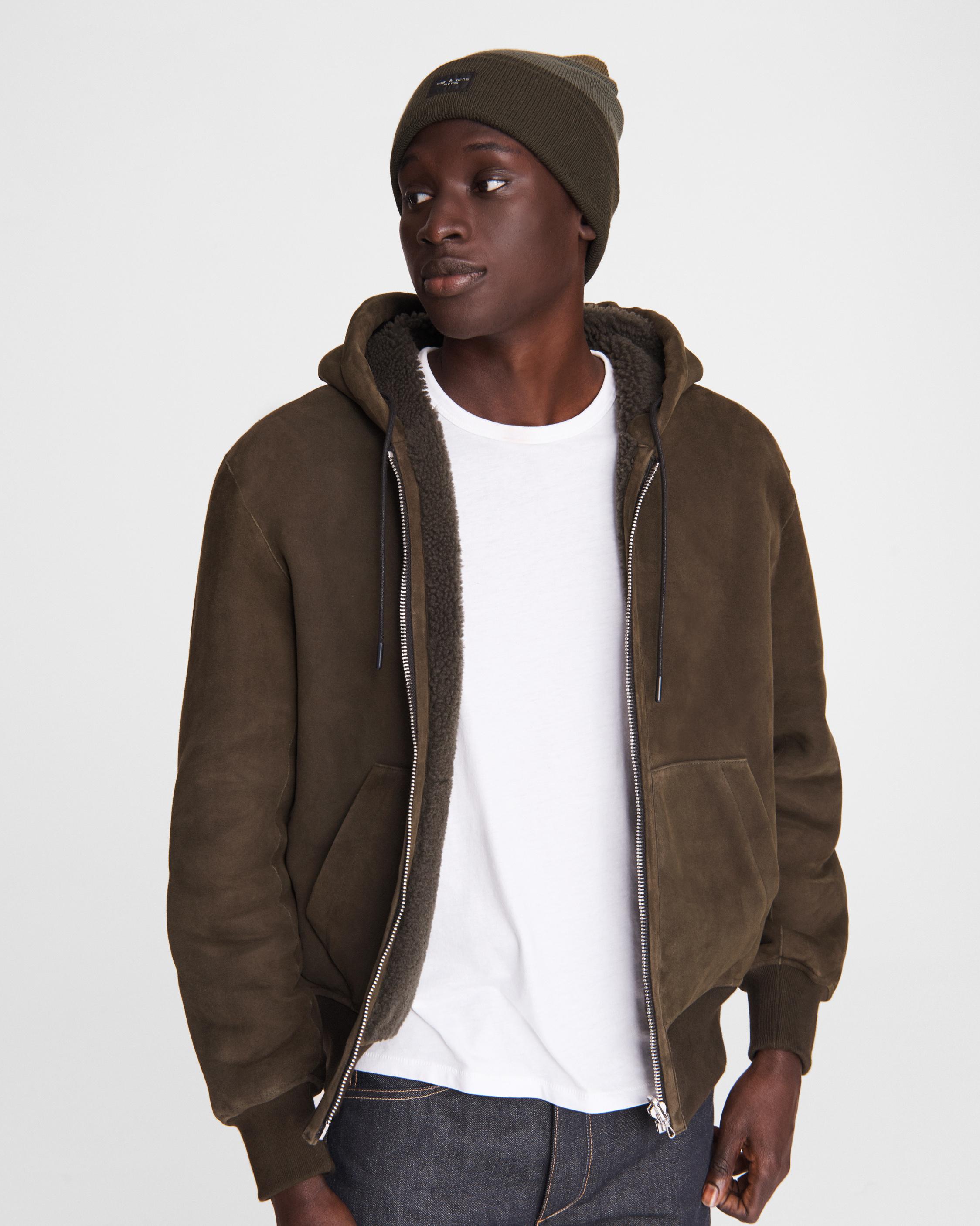 Damon Shearling Zip Hoodie | Apparel Coats & Jackets | rag & bone