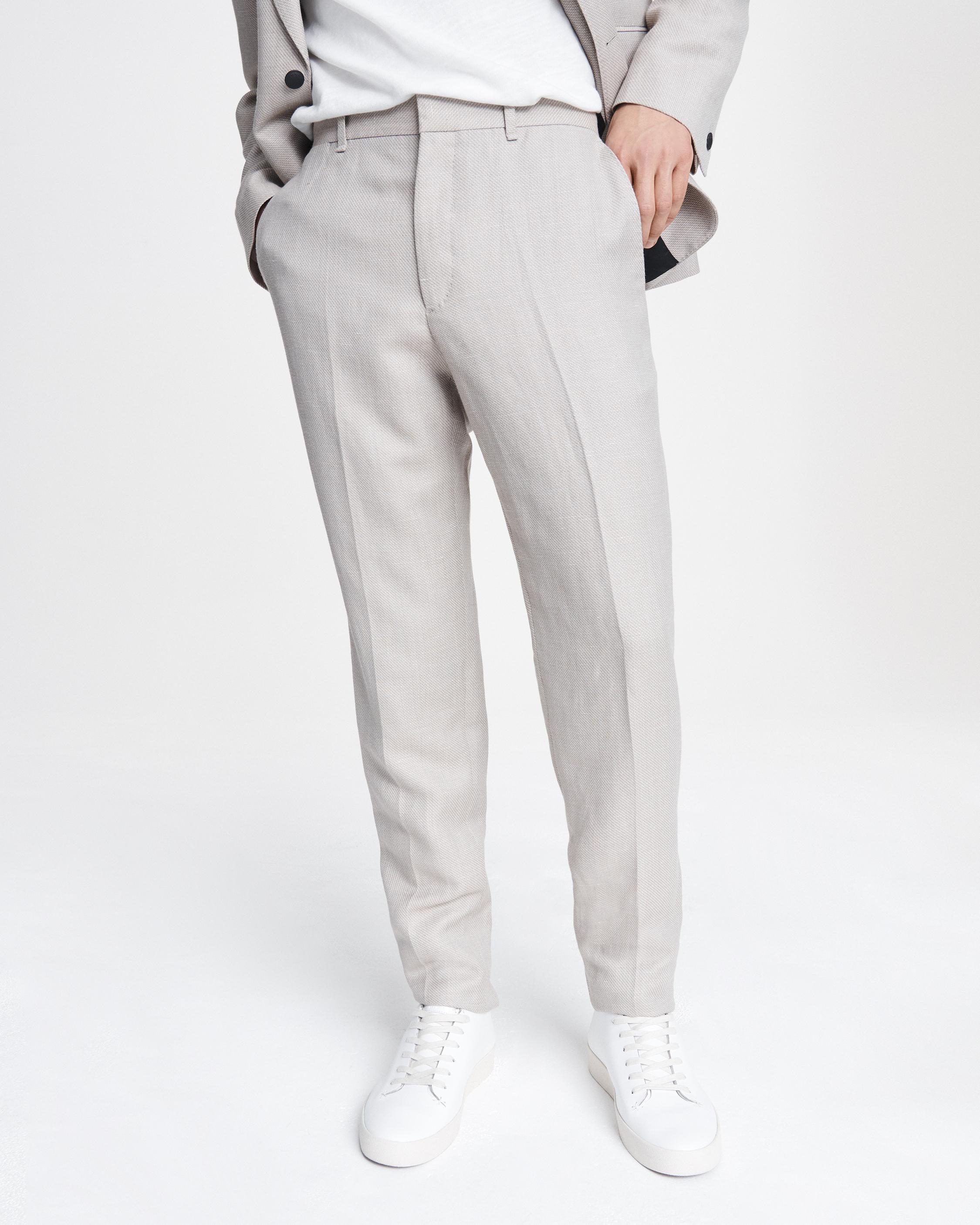 beige linen pants