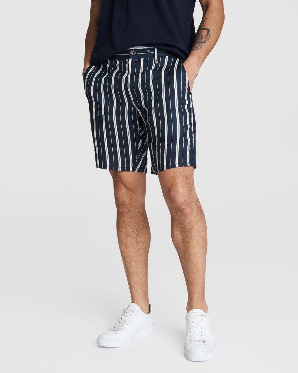 Perry Printed Linen Short