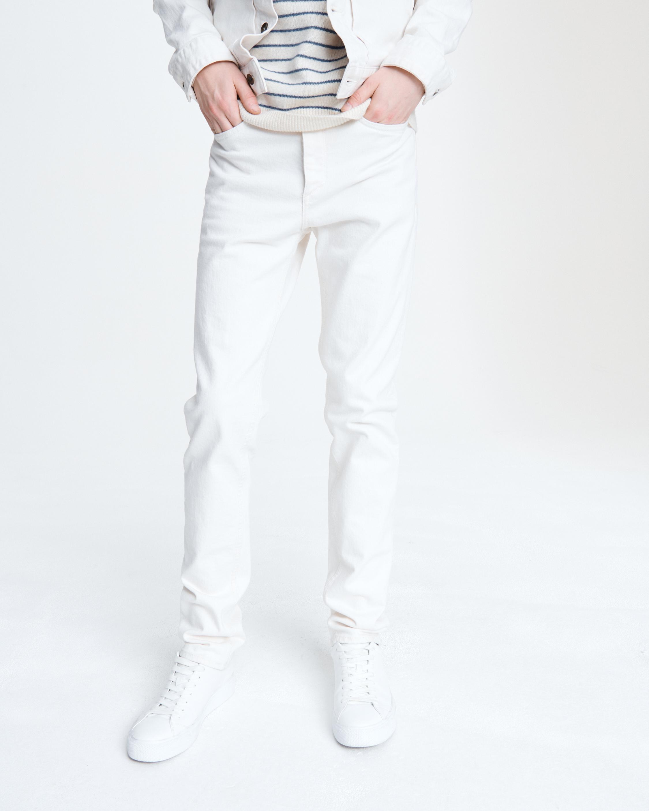 white jeans fit