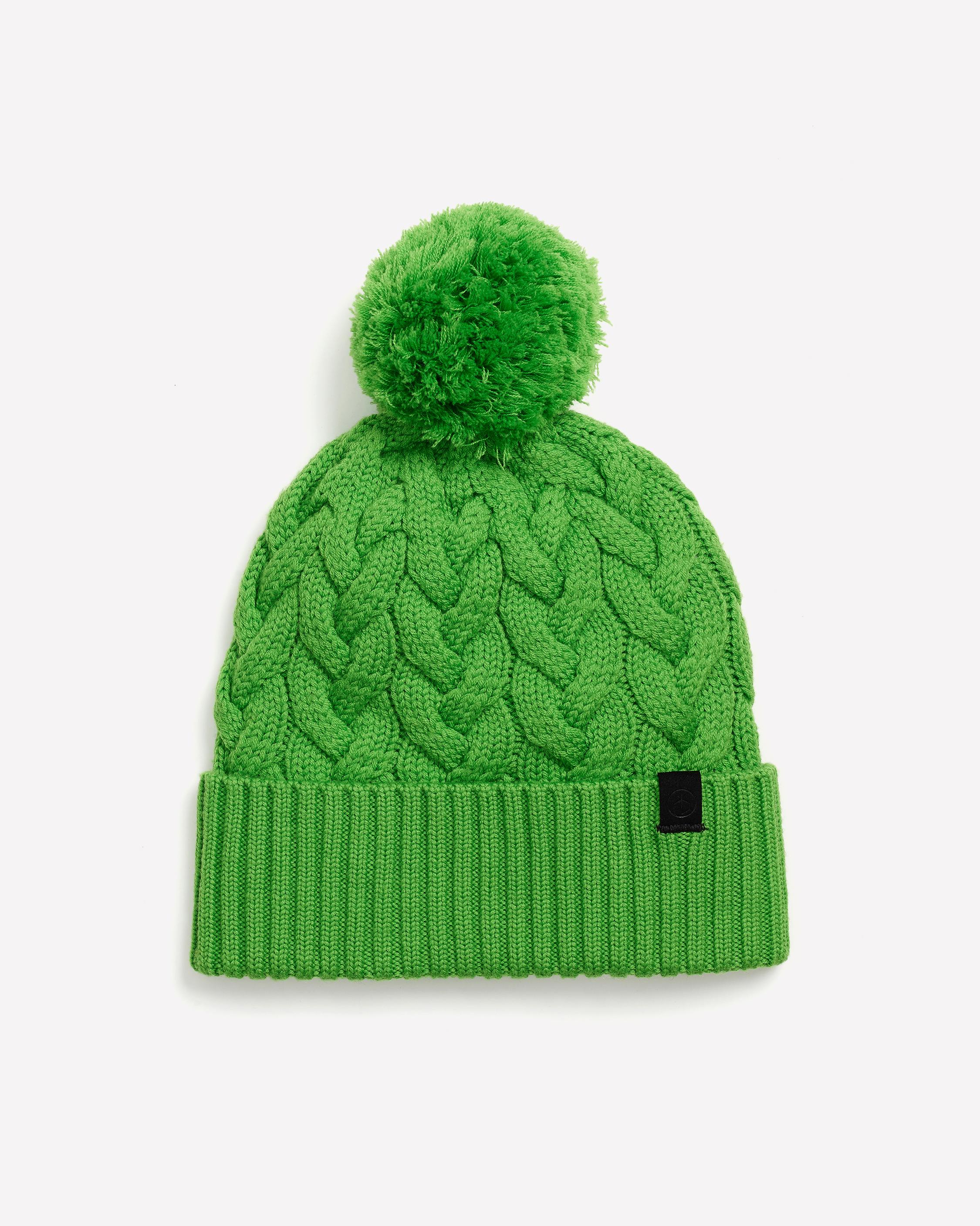 Aran Black Cable Knit Beanie Rag Bone