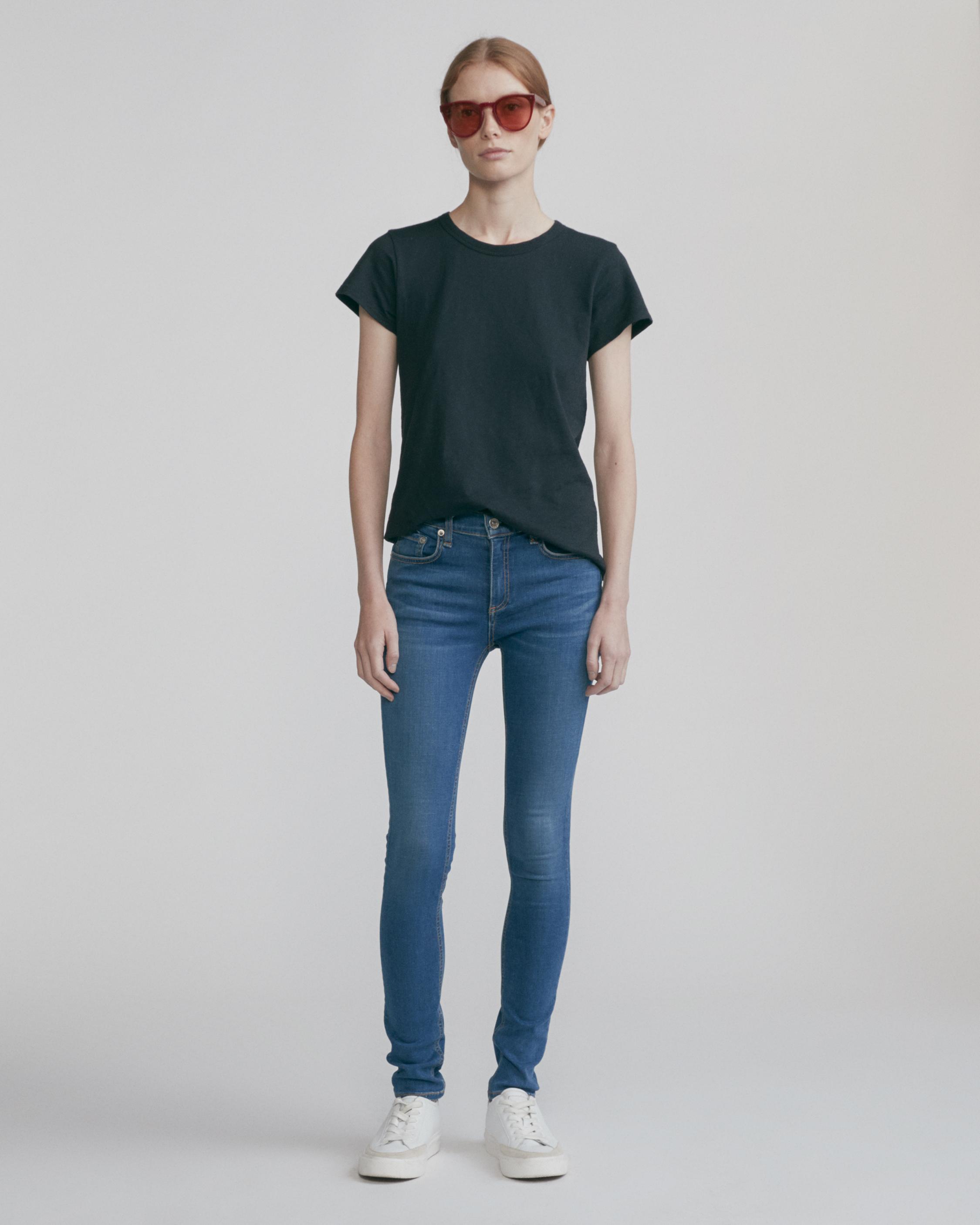 rag and bone mid rise skinny jeans