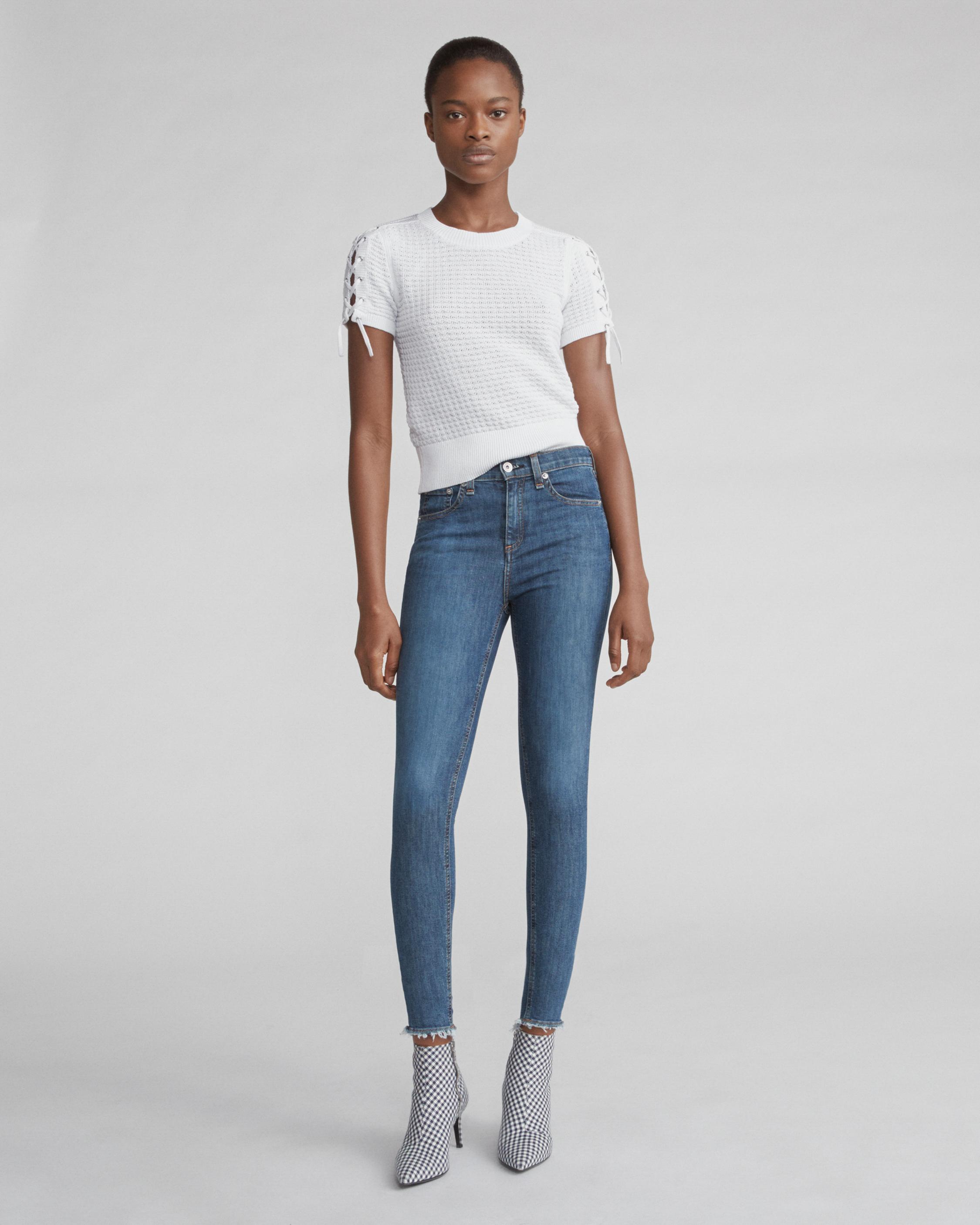 rag & bone high rise skinny jeans