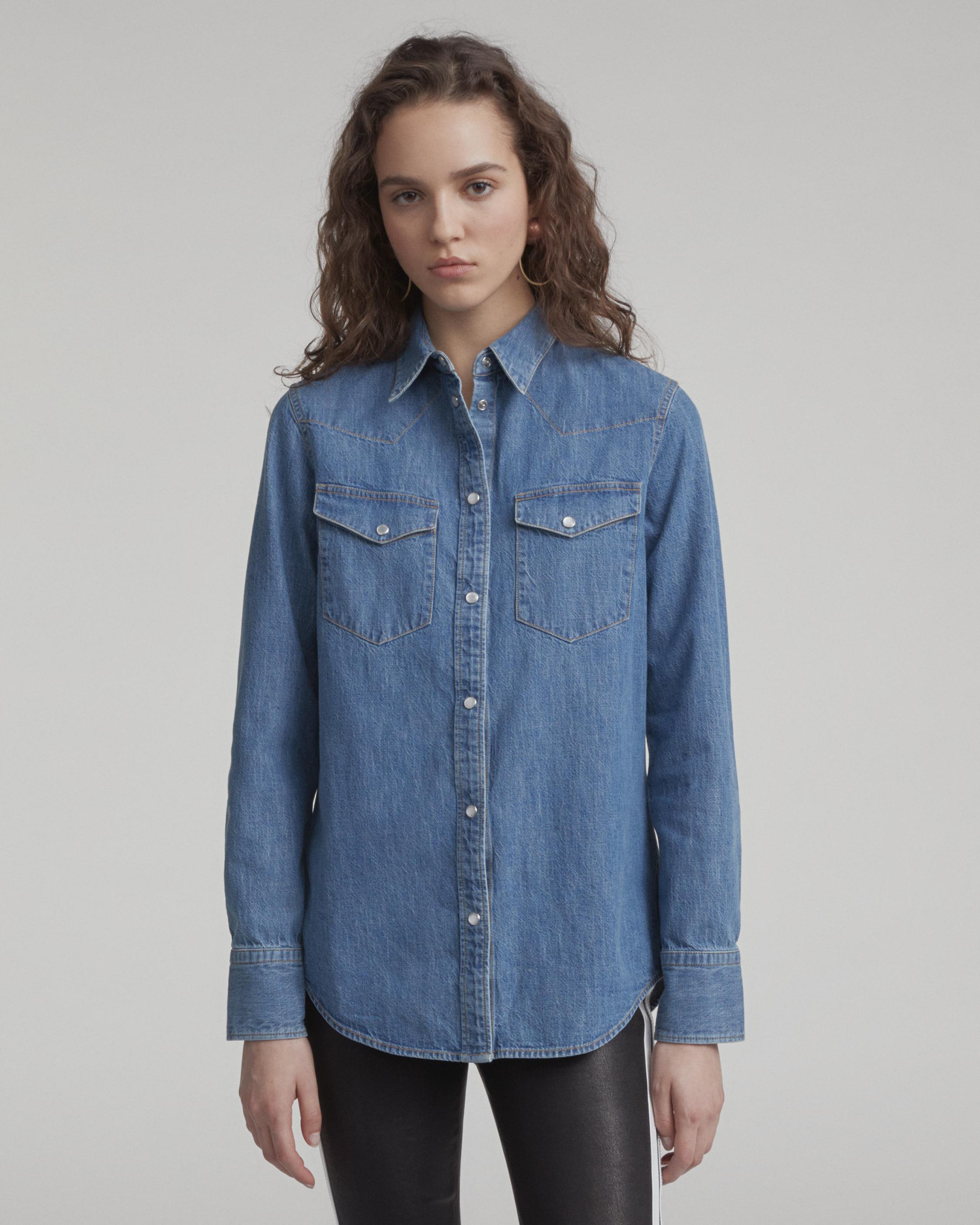 rag and bone denim shirt