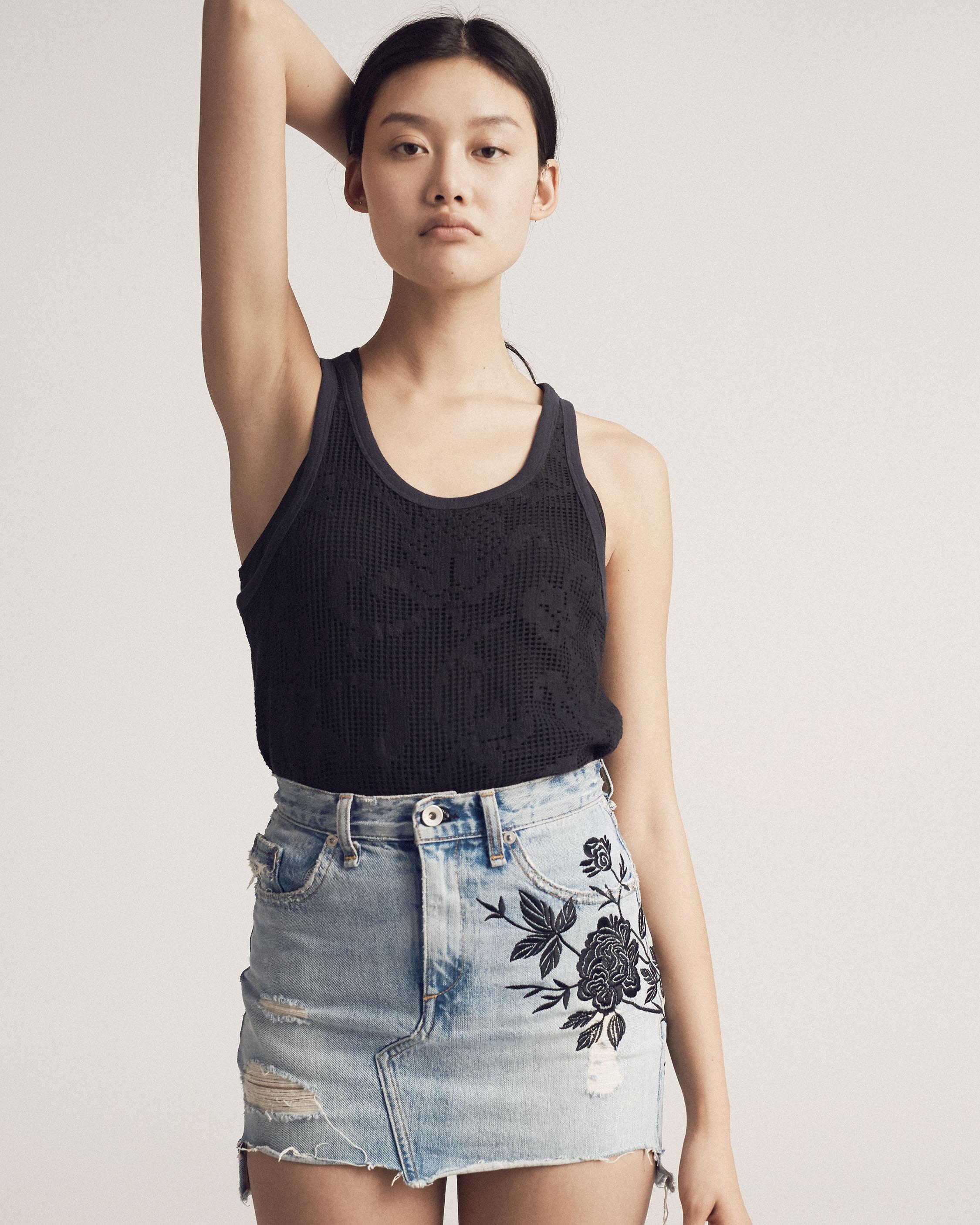 rag and bone jean skirt