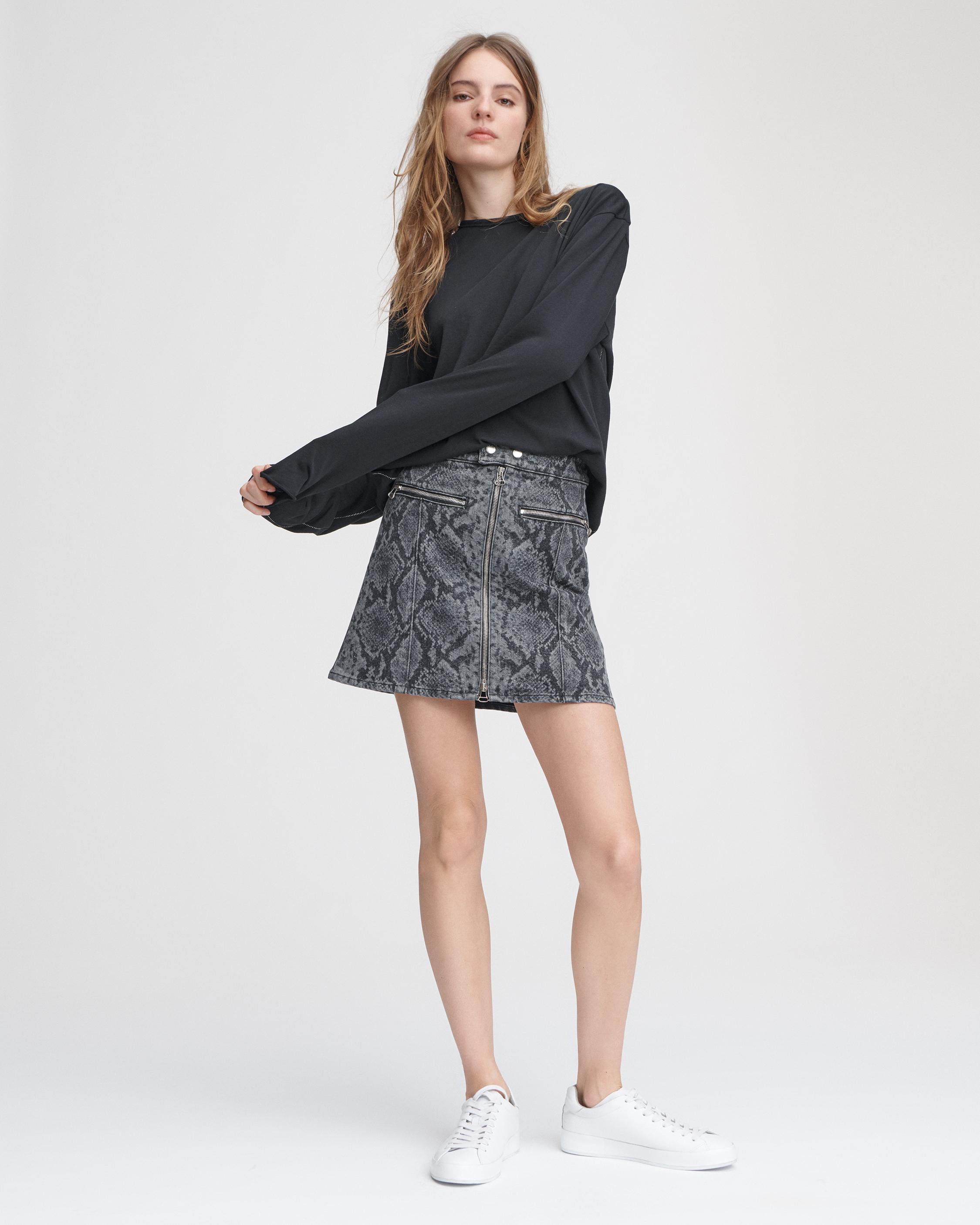 rag and bone jean skirt