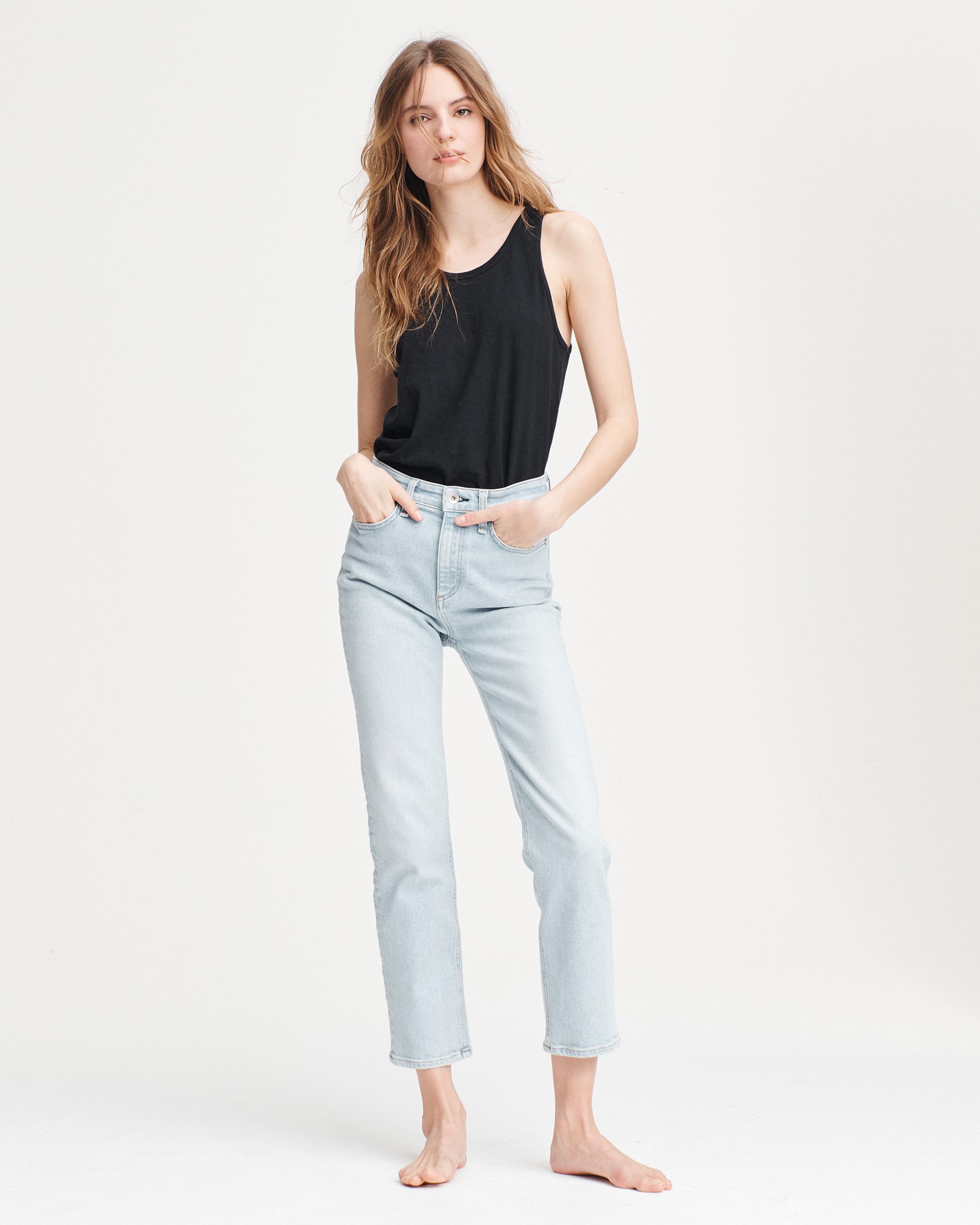 rag and bone high rise cigarette jeans