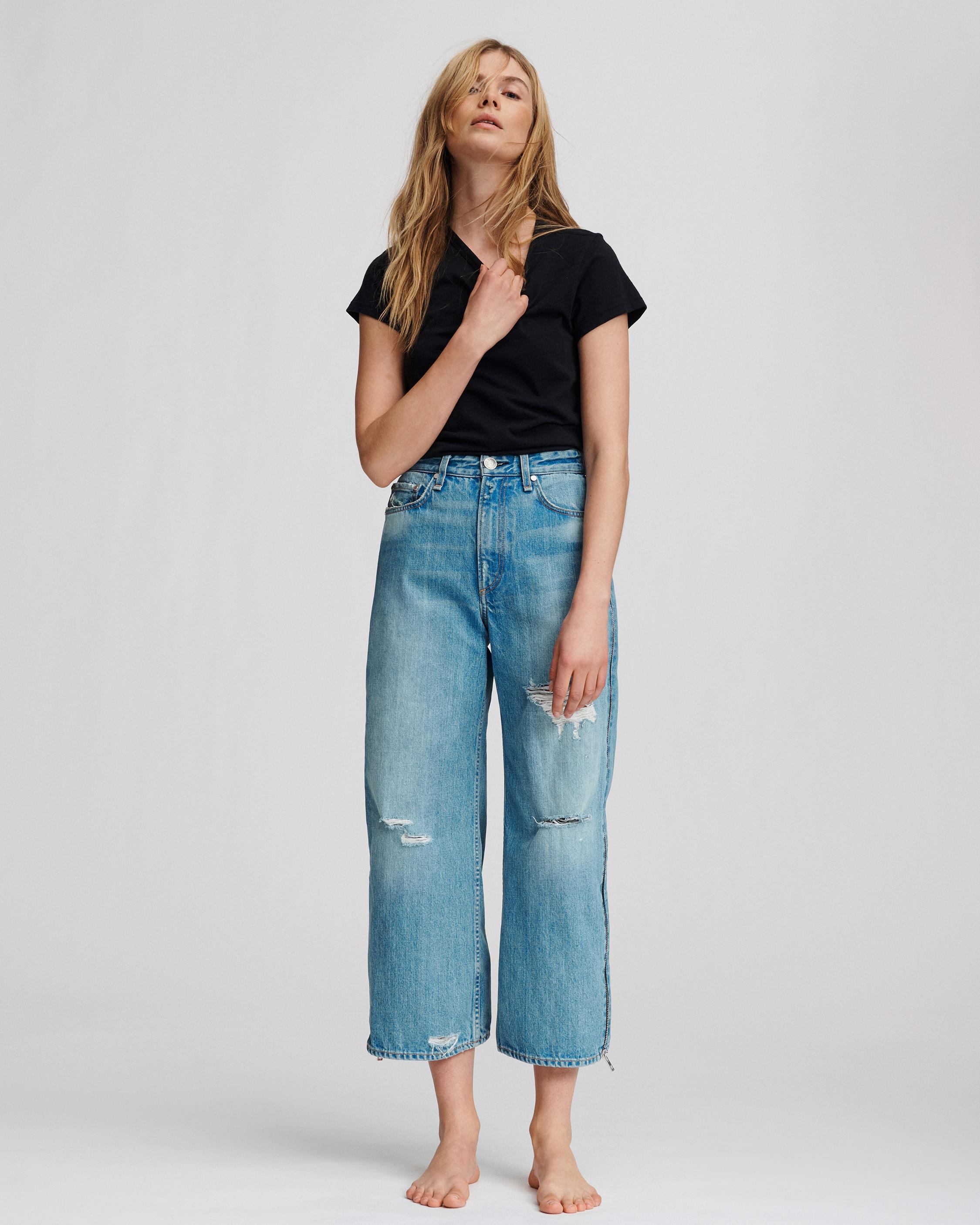 rag and bone wide leg jeans
