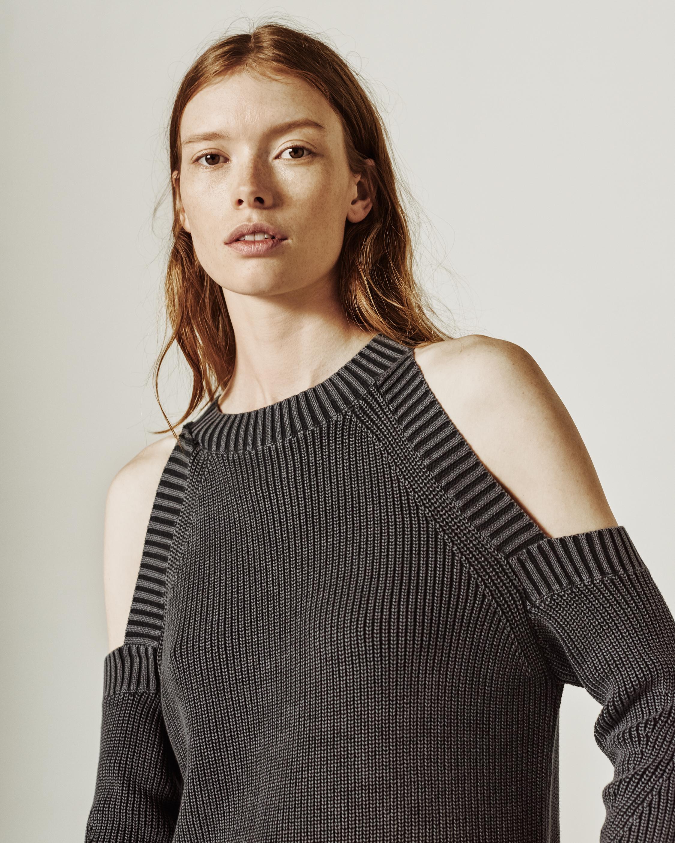 rag and bone cold shoulder sweater