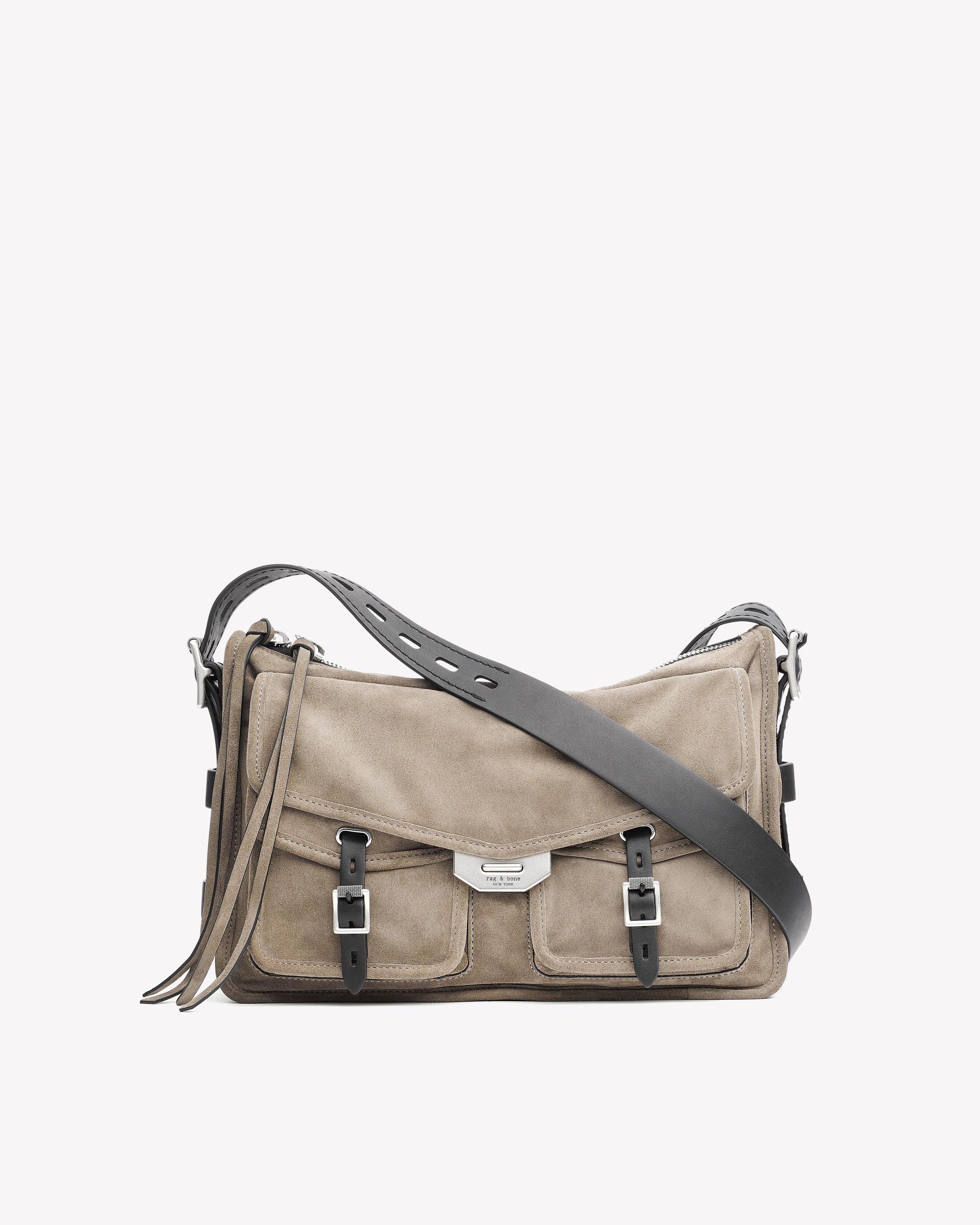 The Field Leather Messenger Bag in Warm 