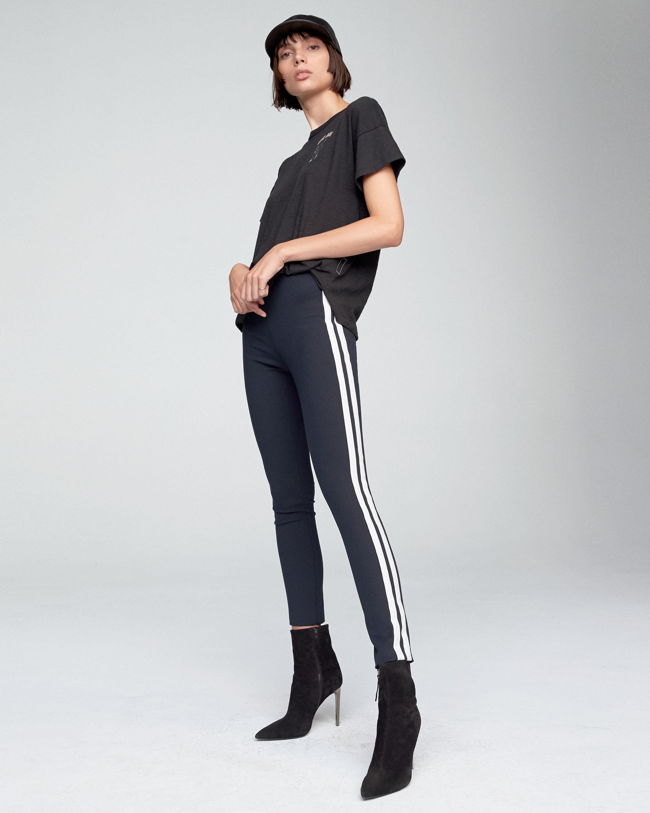 side stripe pants womens