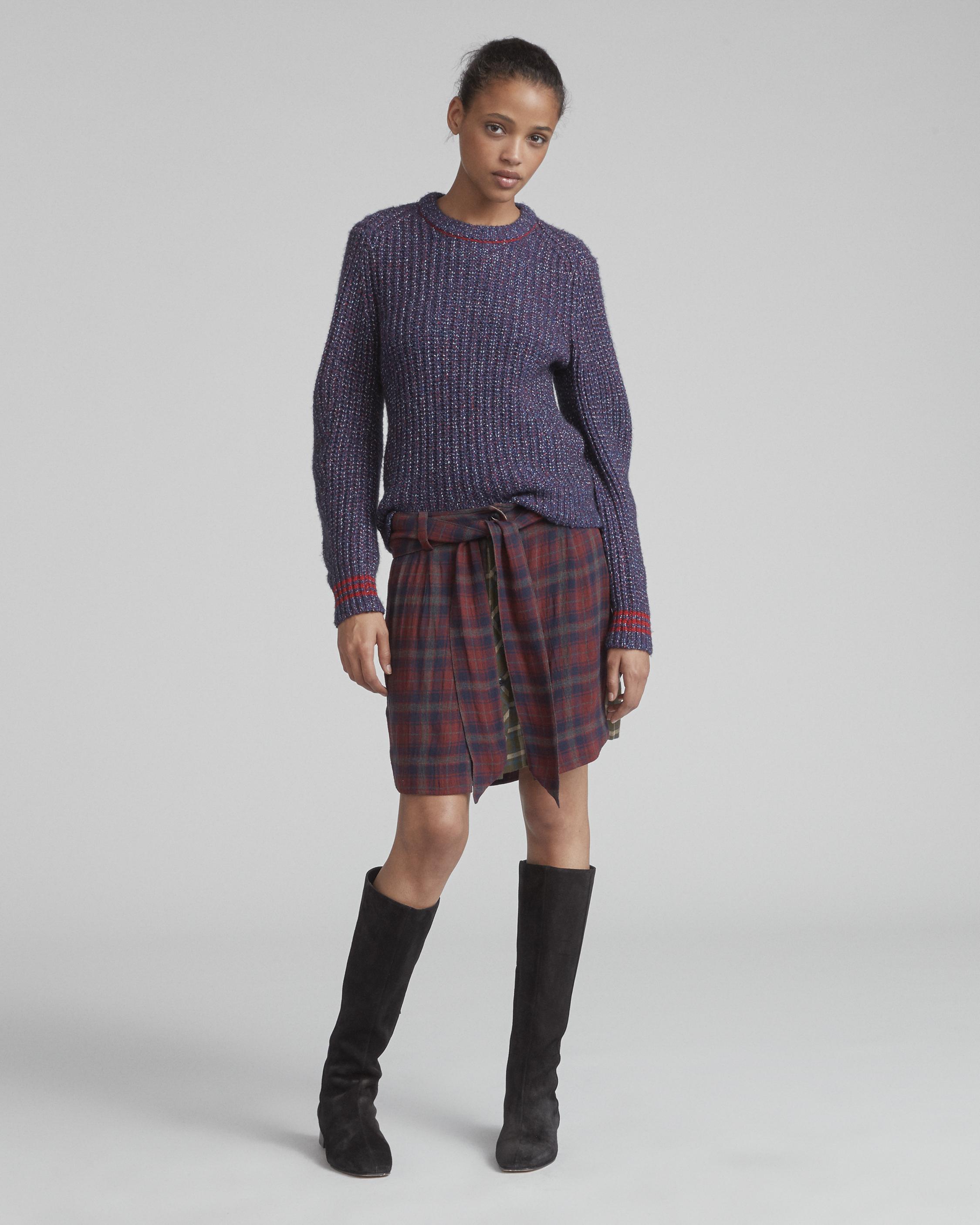rag and bone plaid skirt