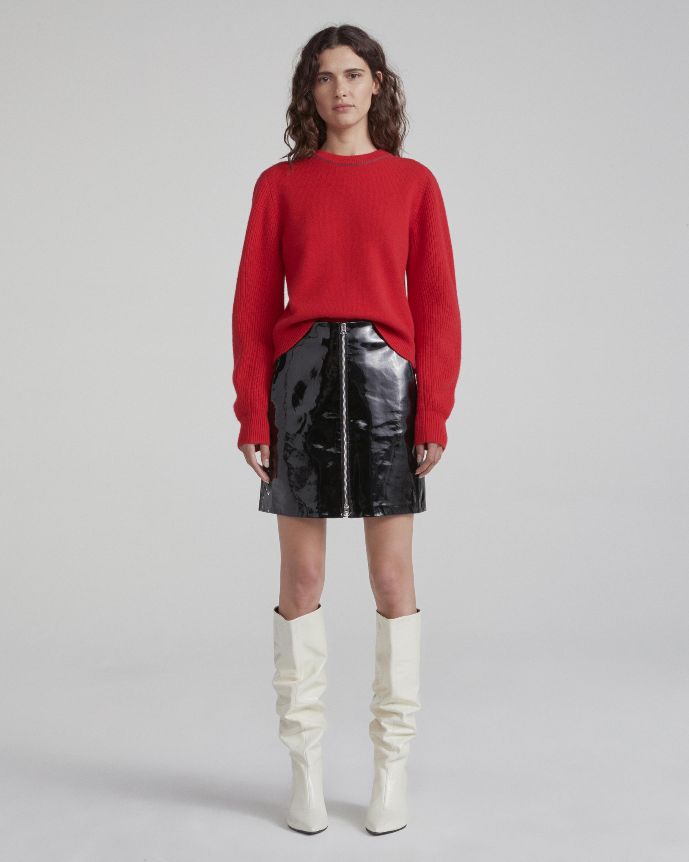 rag and bone heidi leather skirt
