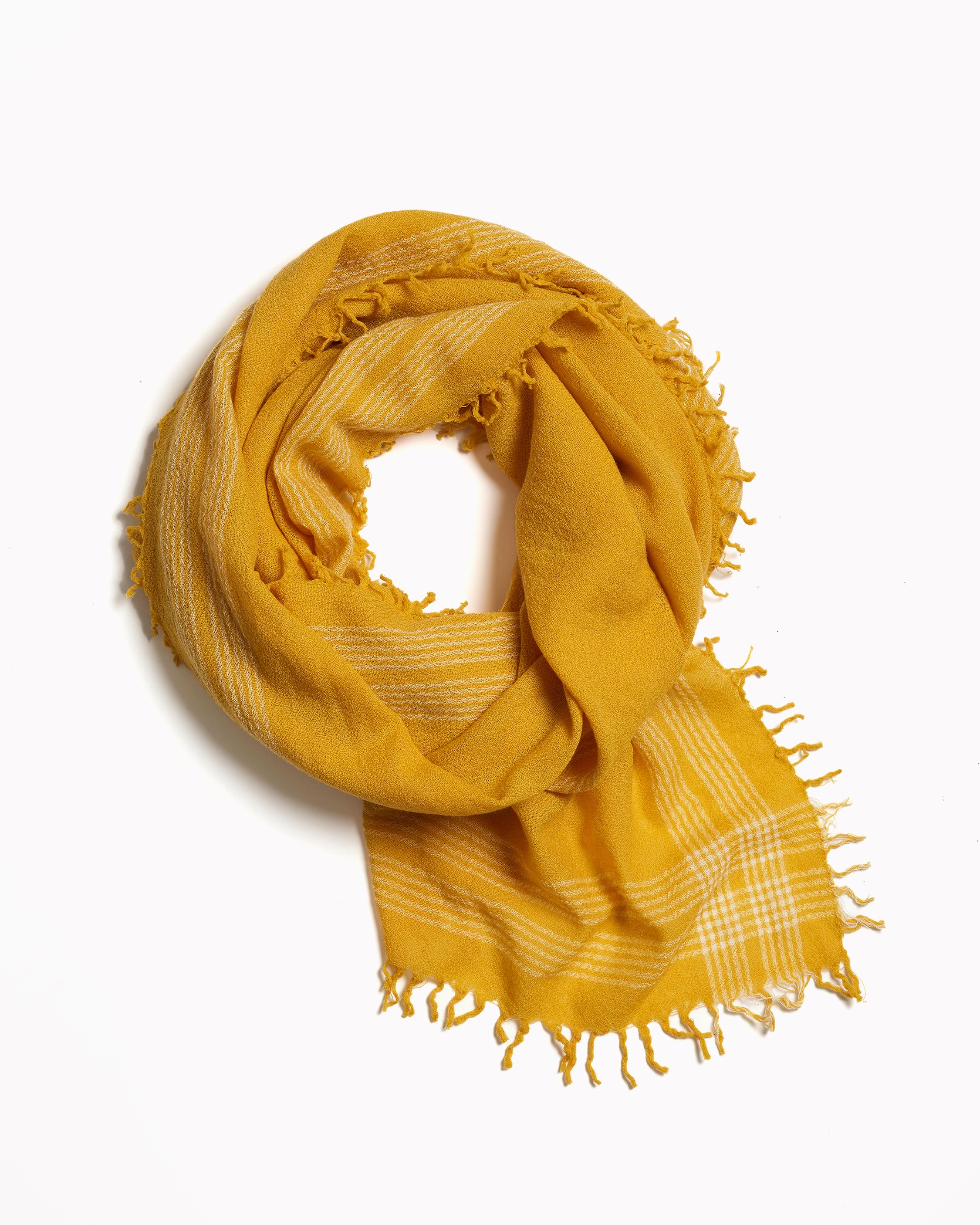 yellow scarf