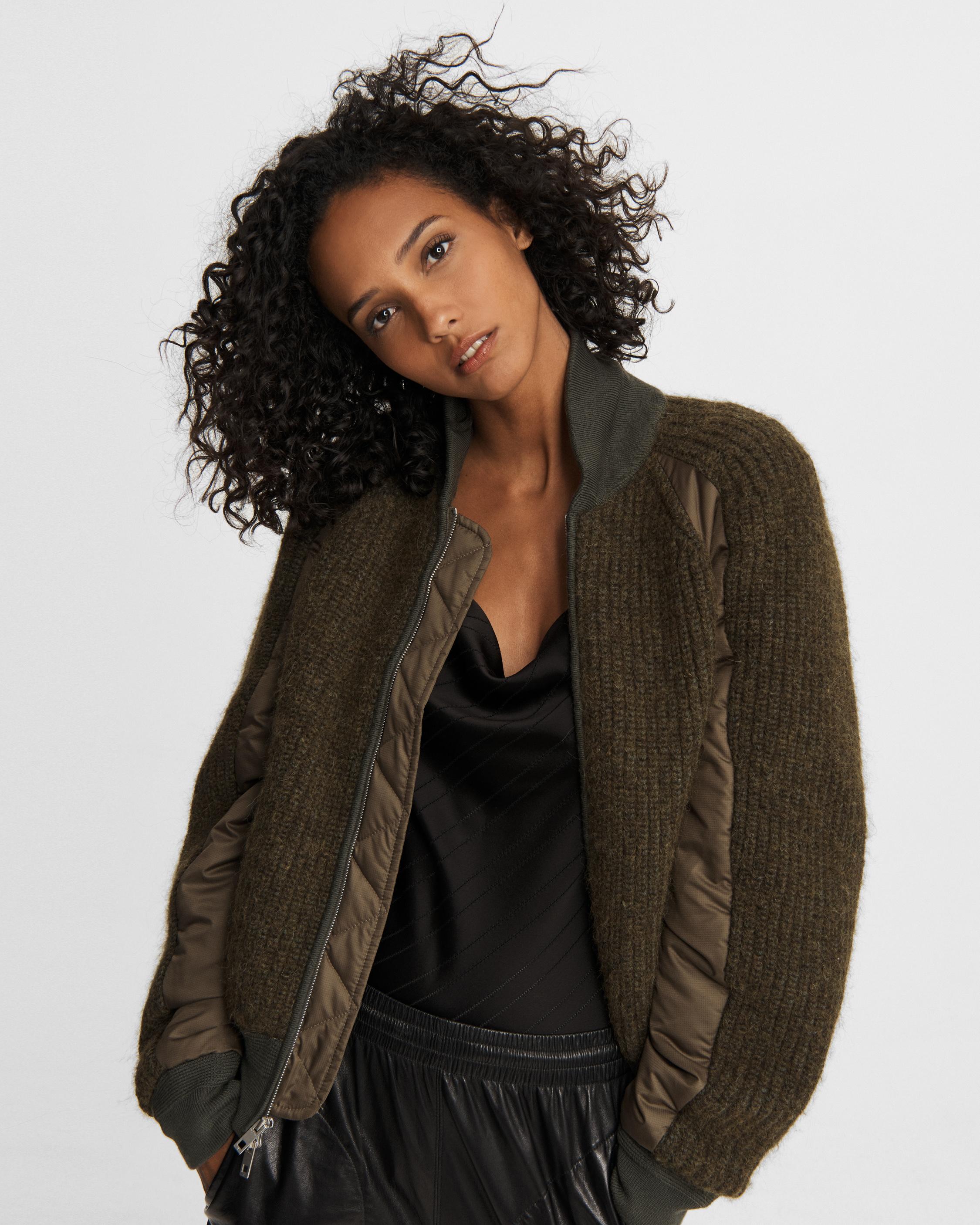 bomber cardigan womens