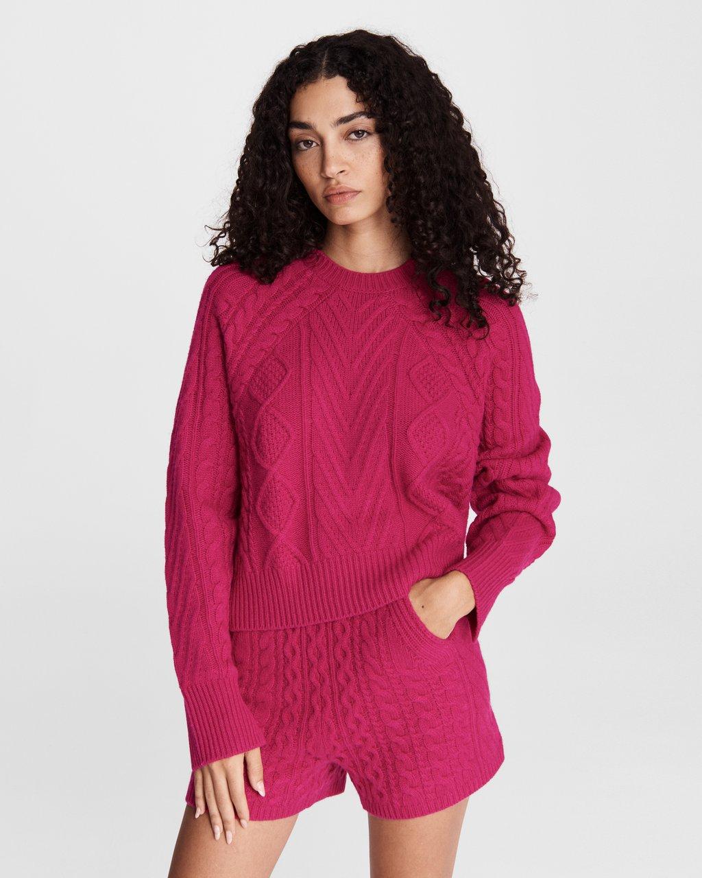 Pierce Cashmere Cable Sweater