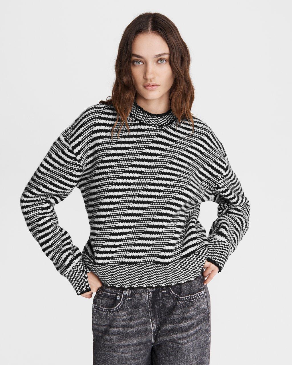 Willow Wool Stripe Crew | Women Sweaters & Sweatshirts | rag & bone