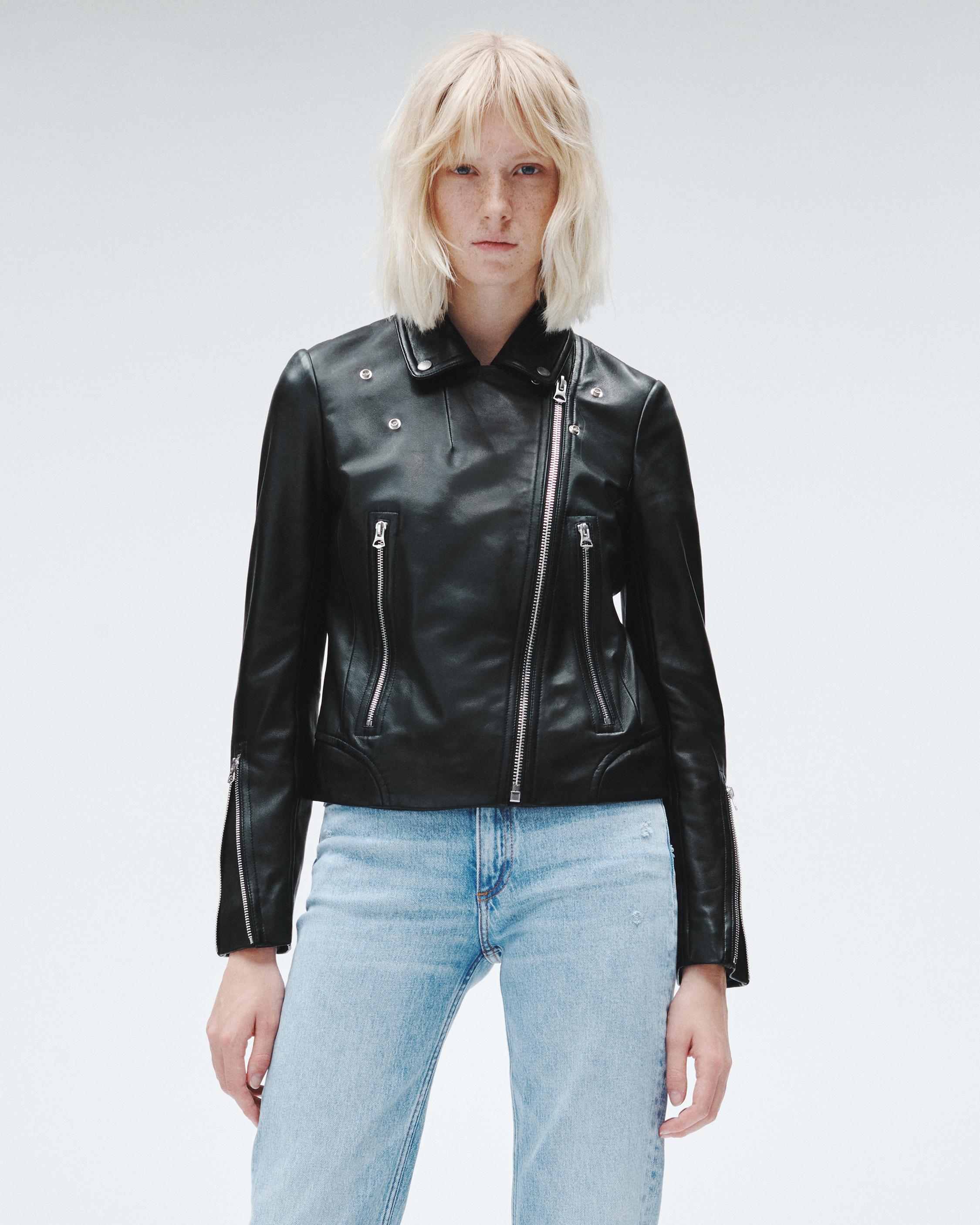 Mack Leather Moto Jacket for Women 