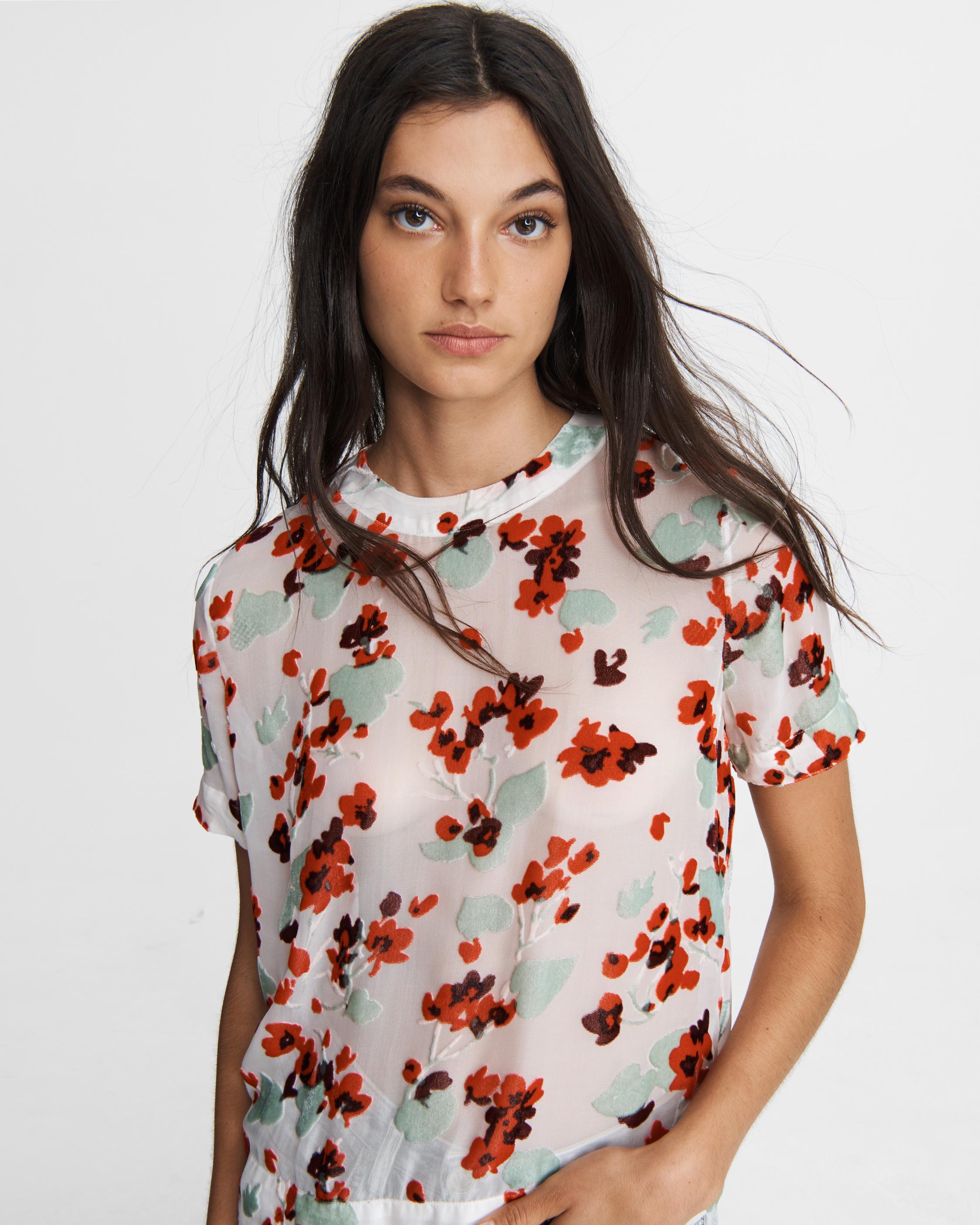 rag and bone floral tee