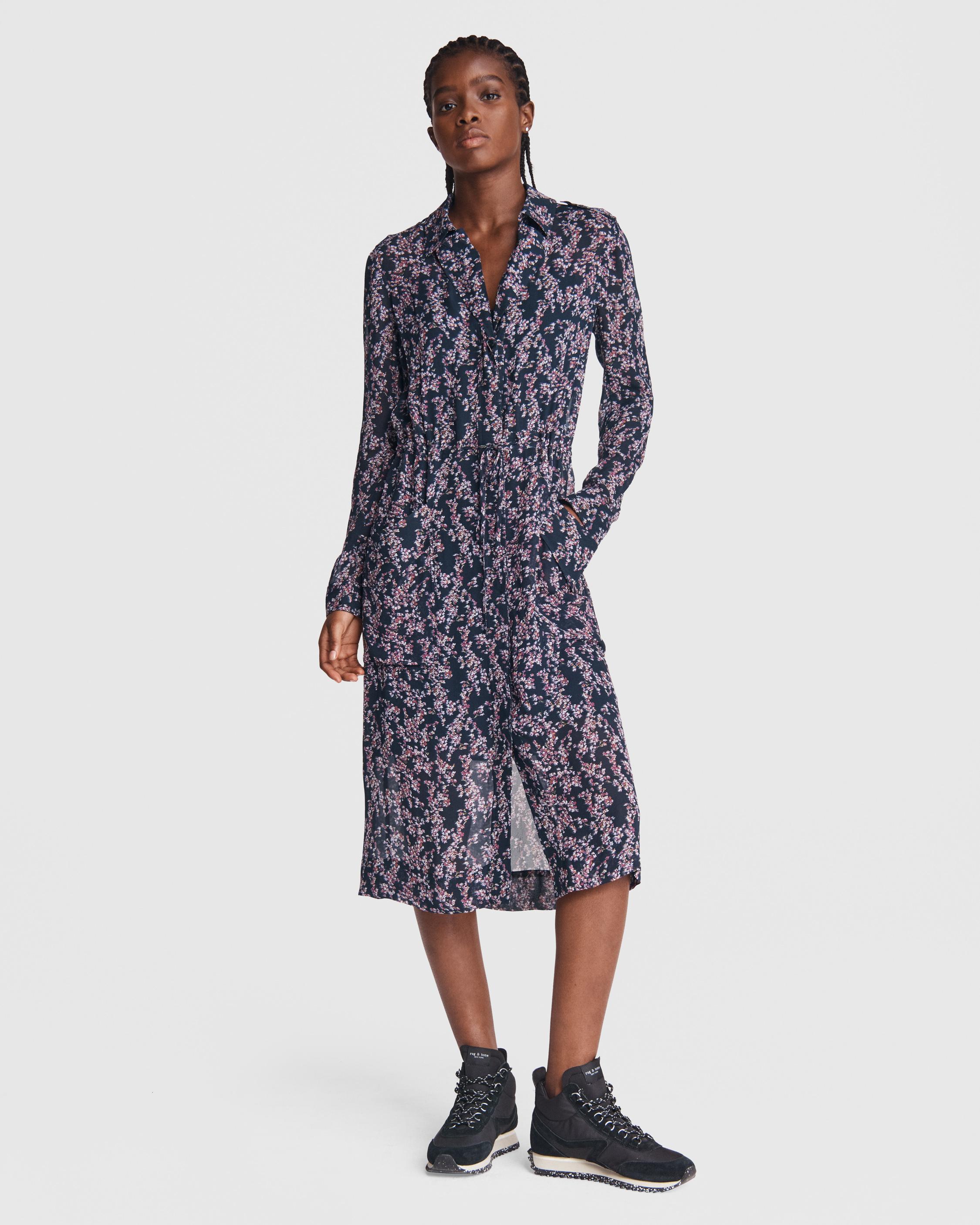Field Printed Midi Dress