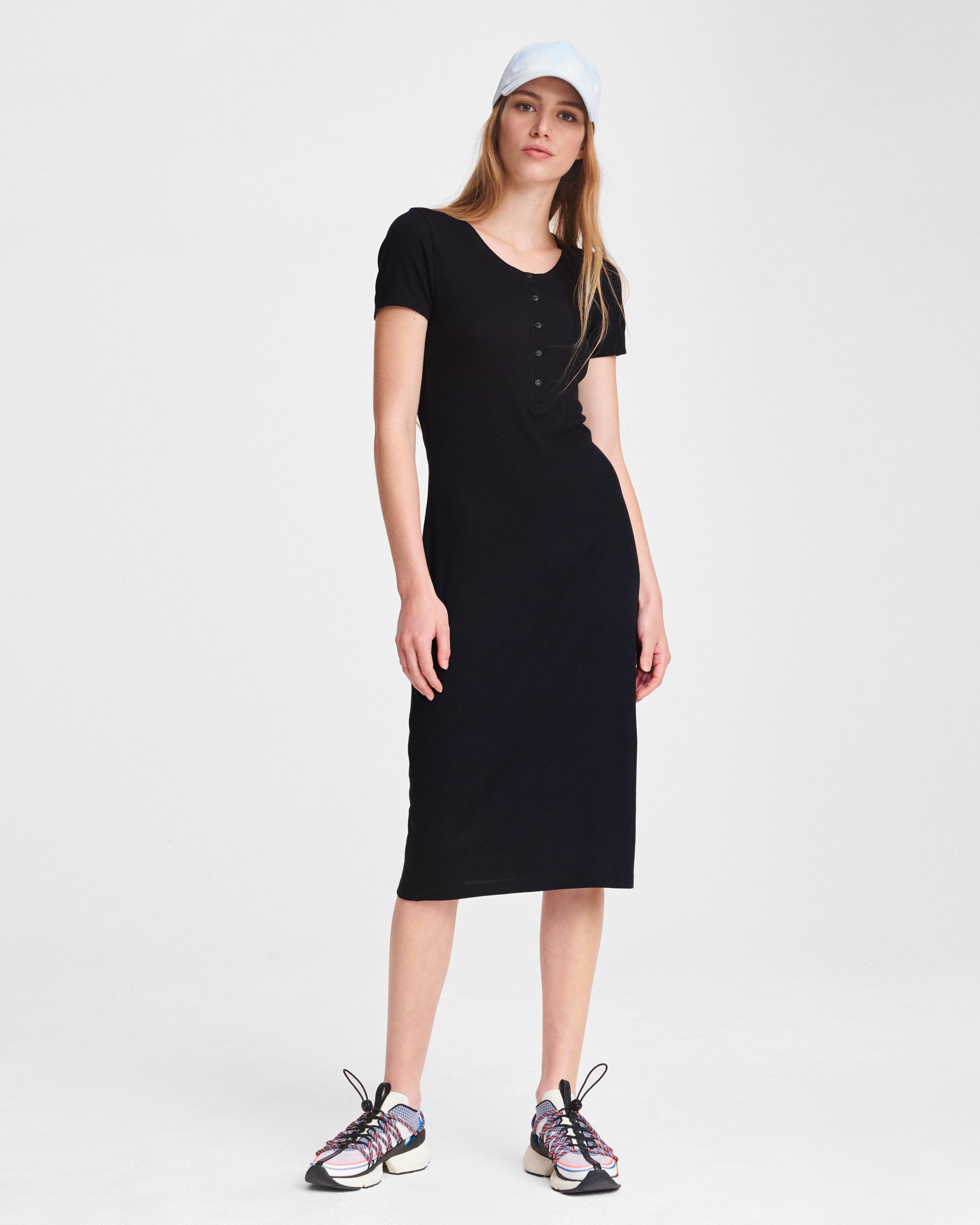 womens ribbed midi dress