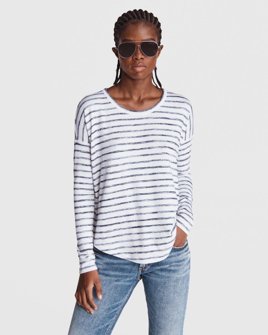 The Knit Striped Jersey Long Sleeve