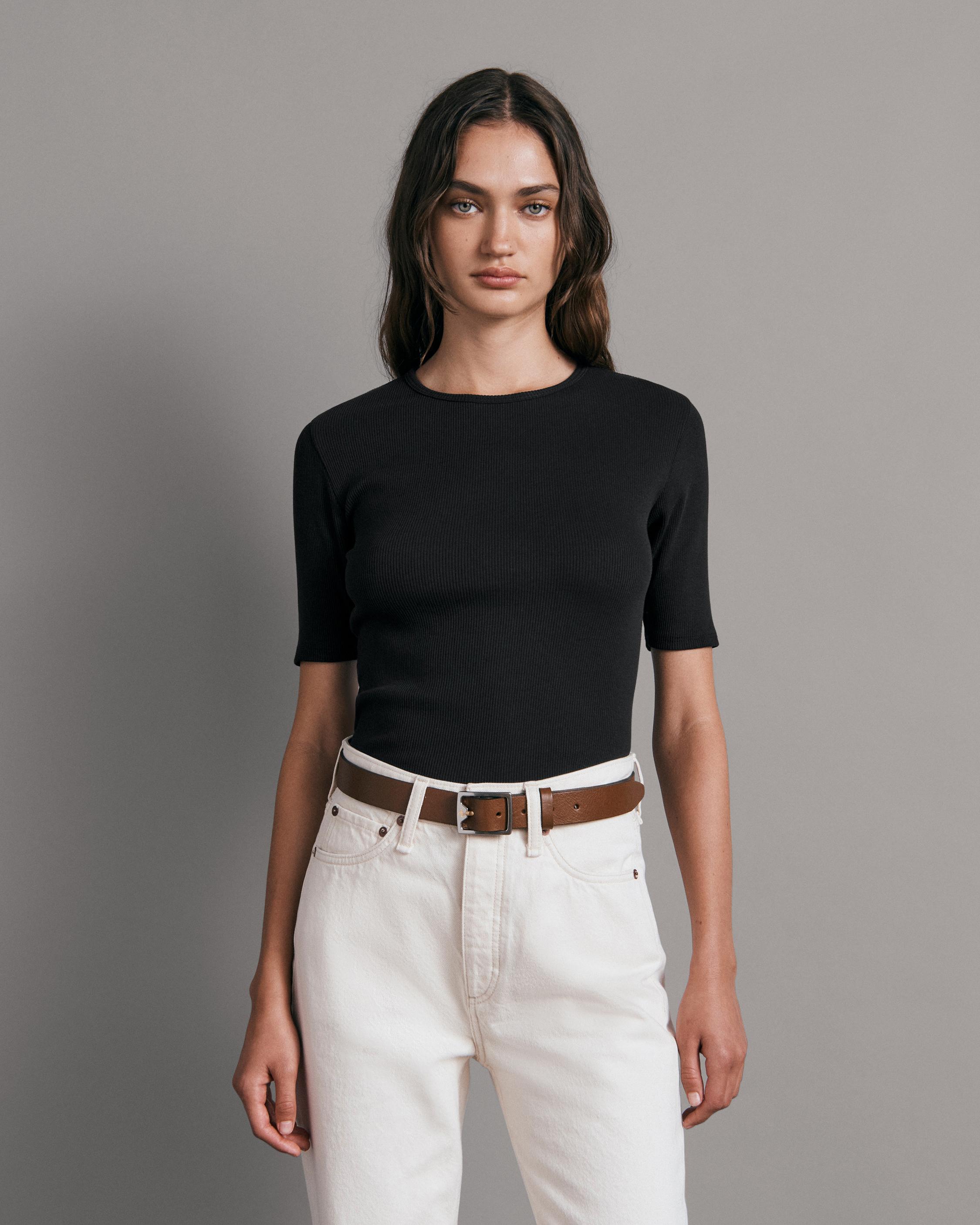 The Essential Rib Tee | Apparel T-Shirts | rag & bone