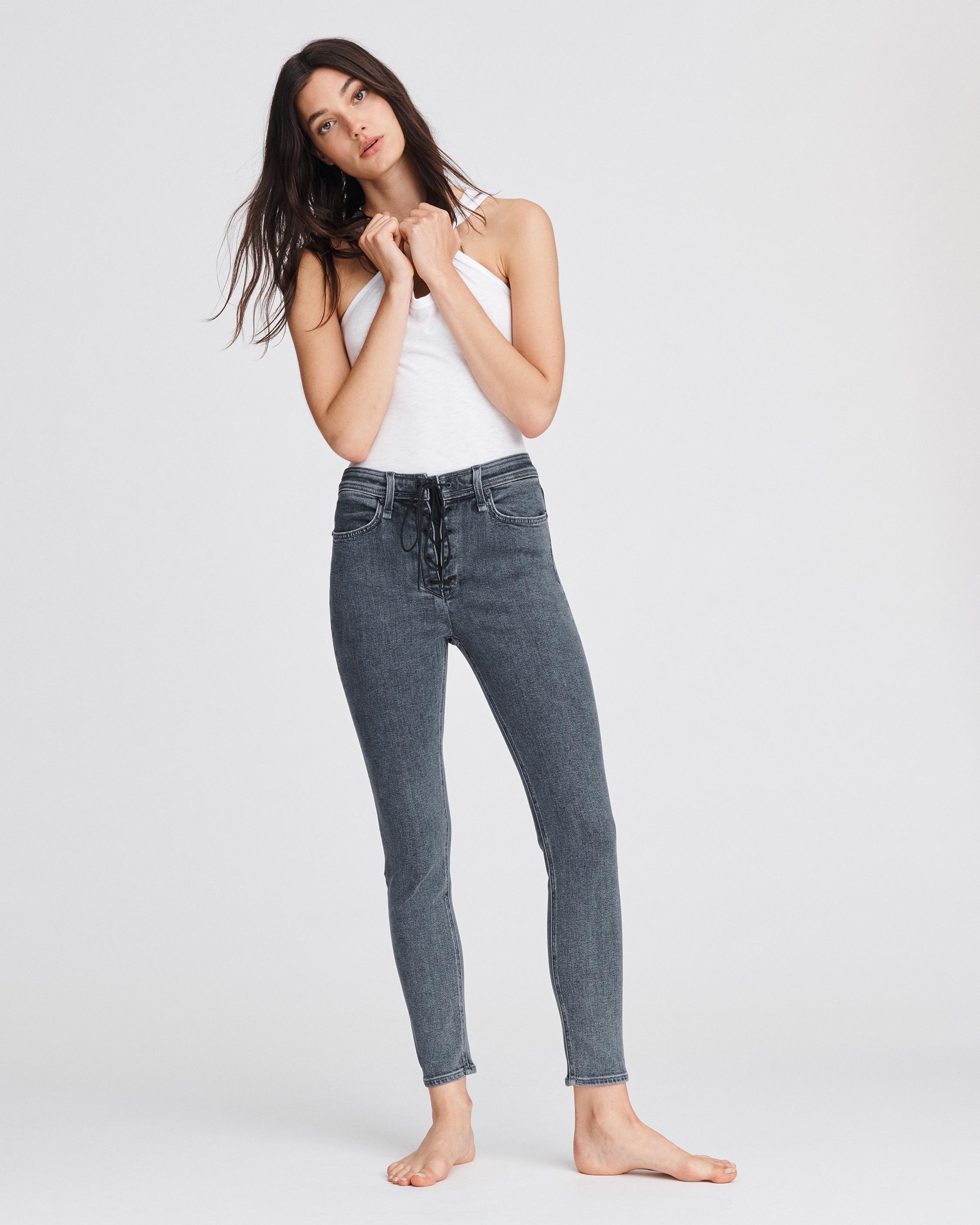 rag & bone high rise skinny jeans