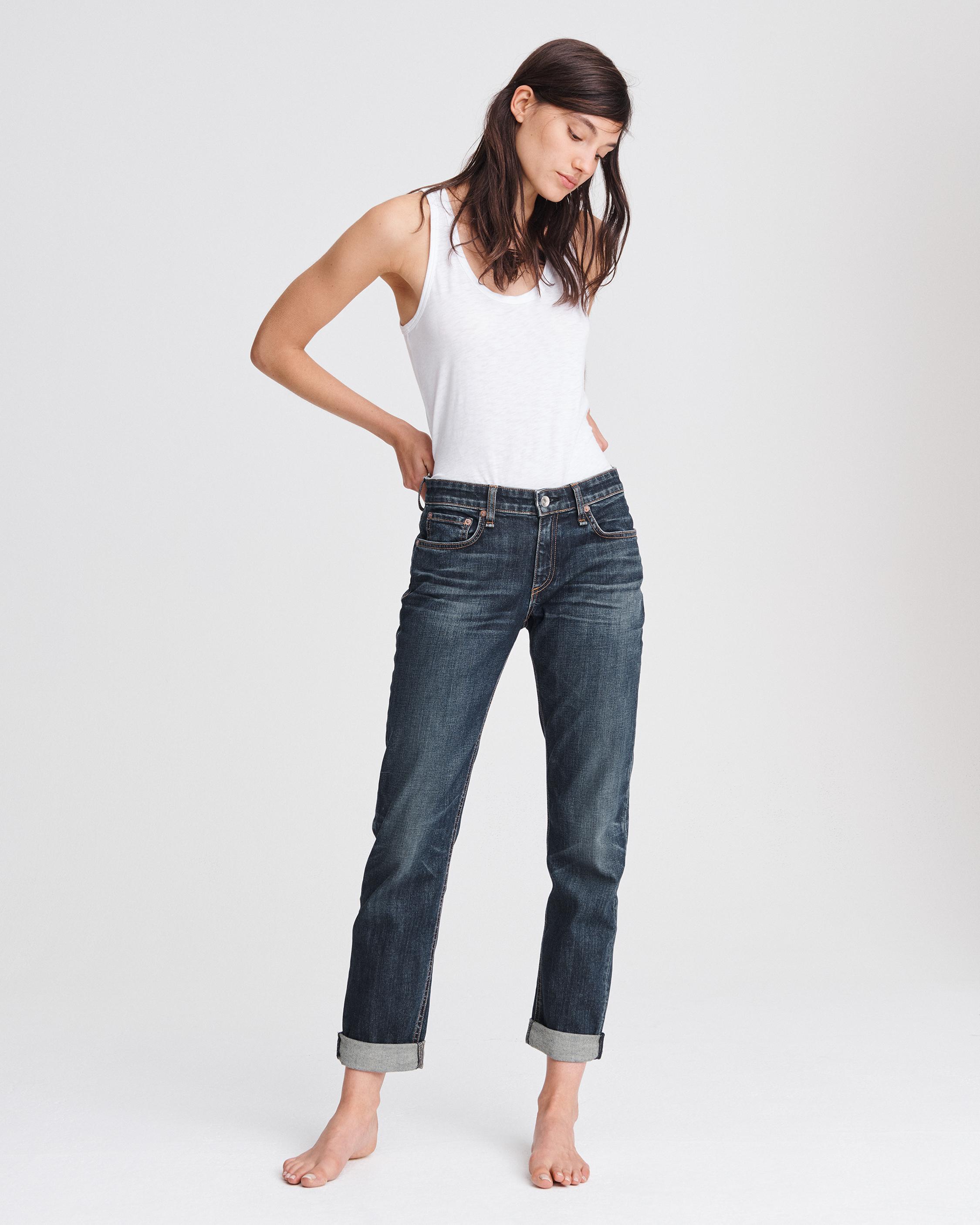 Dre Low-rise Slim Boyfriend Apparel Jeans | rag & bone