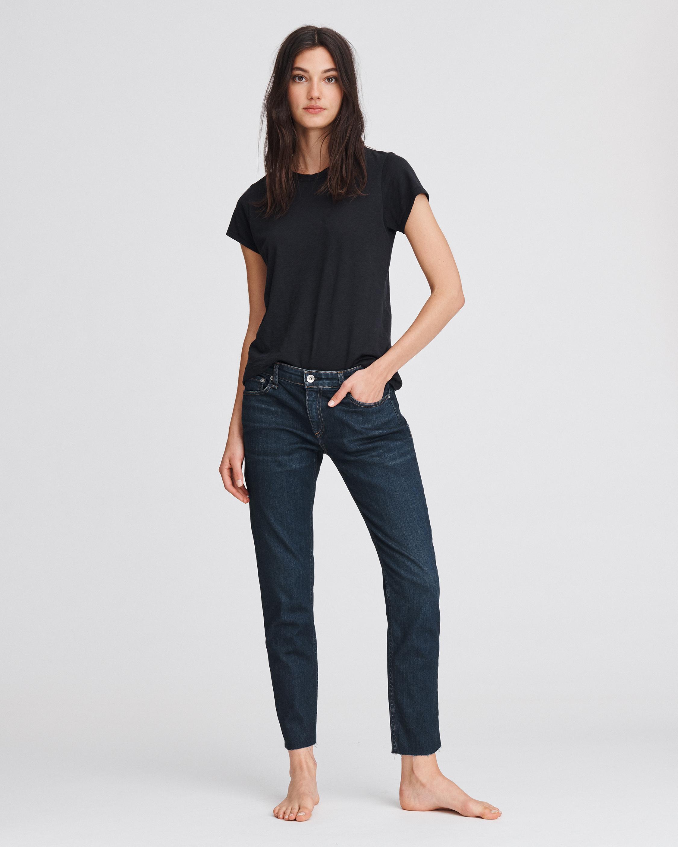 Low-Rise Slim Boyfriend Jeans in New Worn | rag & bone