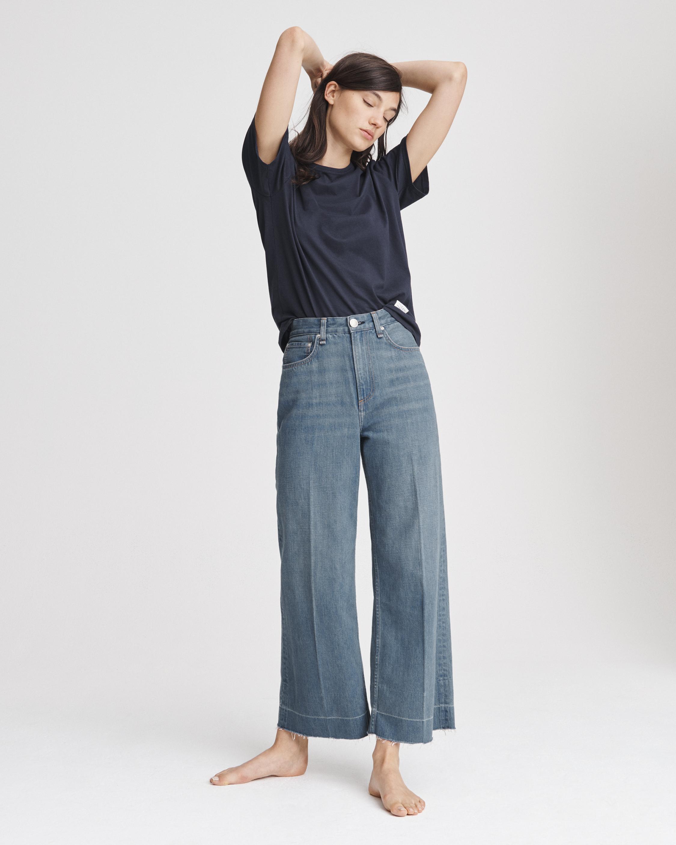 rag and bone wide leg jeans