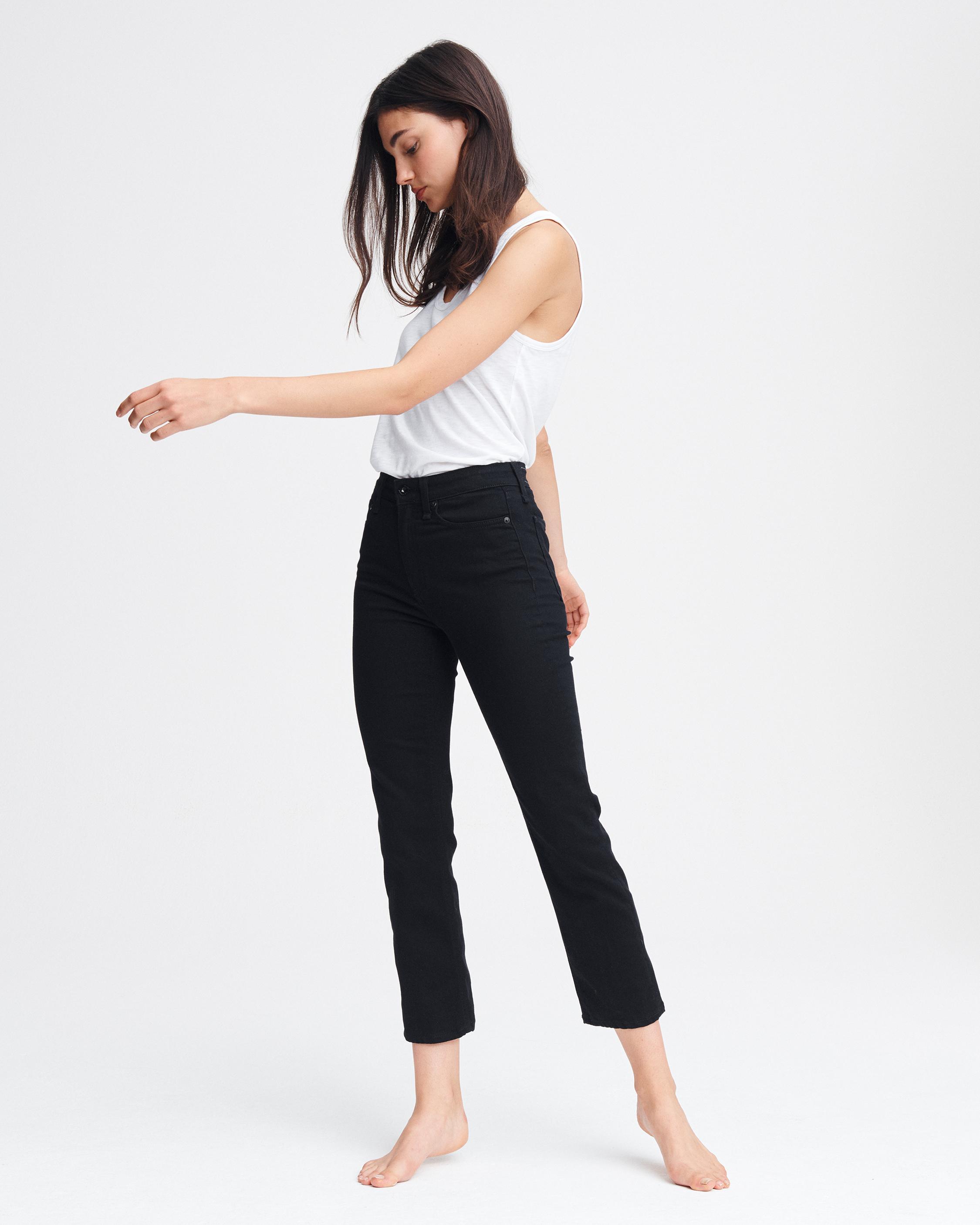 Nina High-Rise Ankle Cigarette Jeans in 