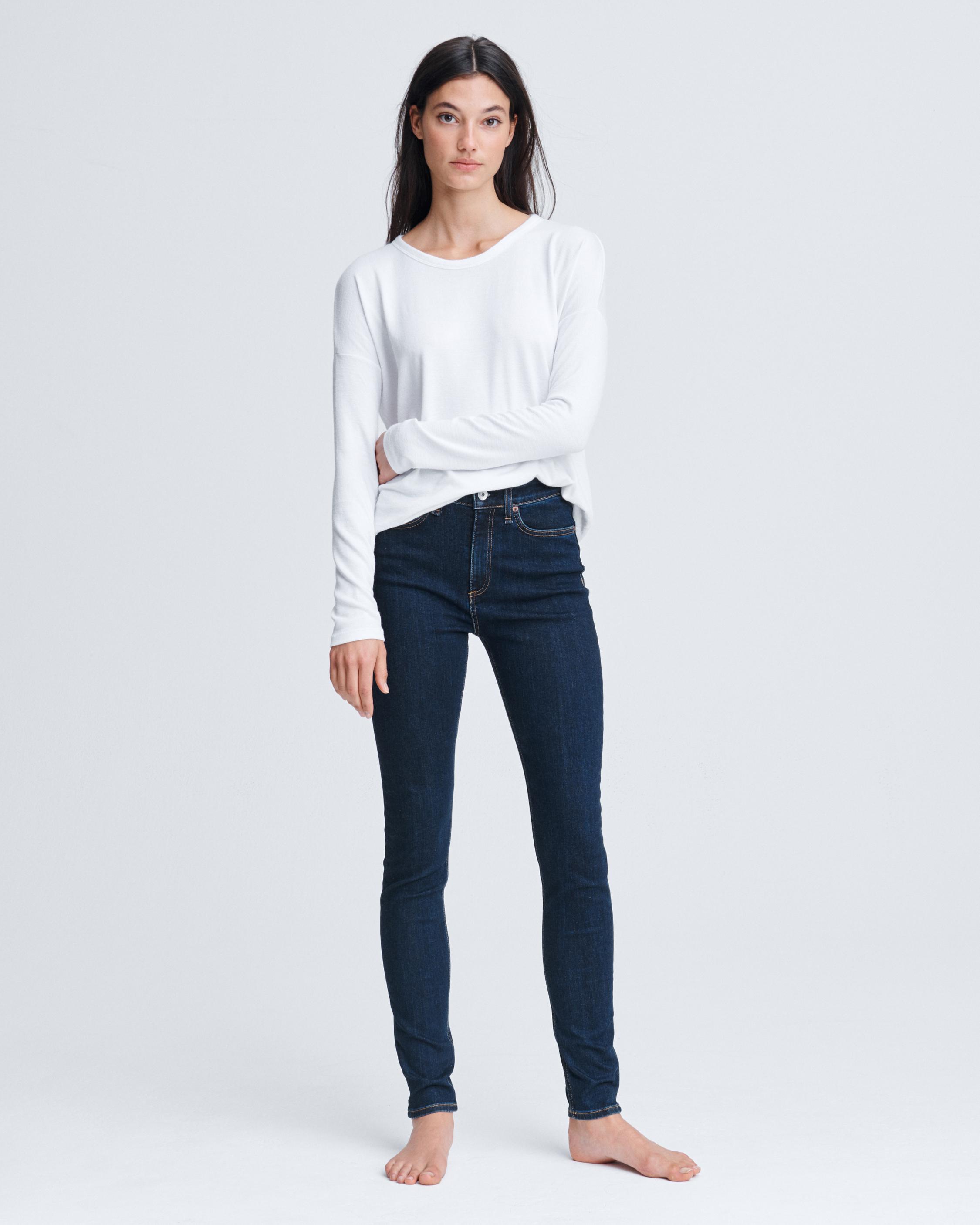 rag & bone high rise skinny jeans