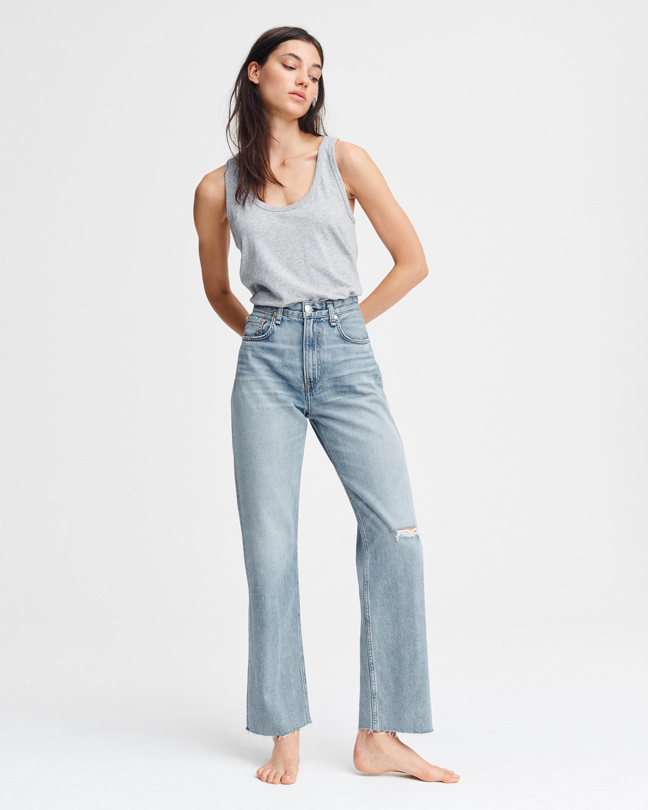 two button jeans