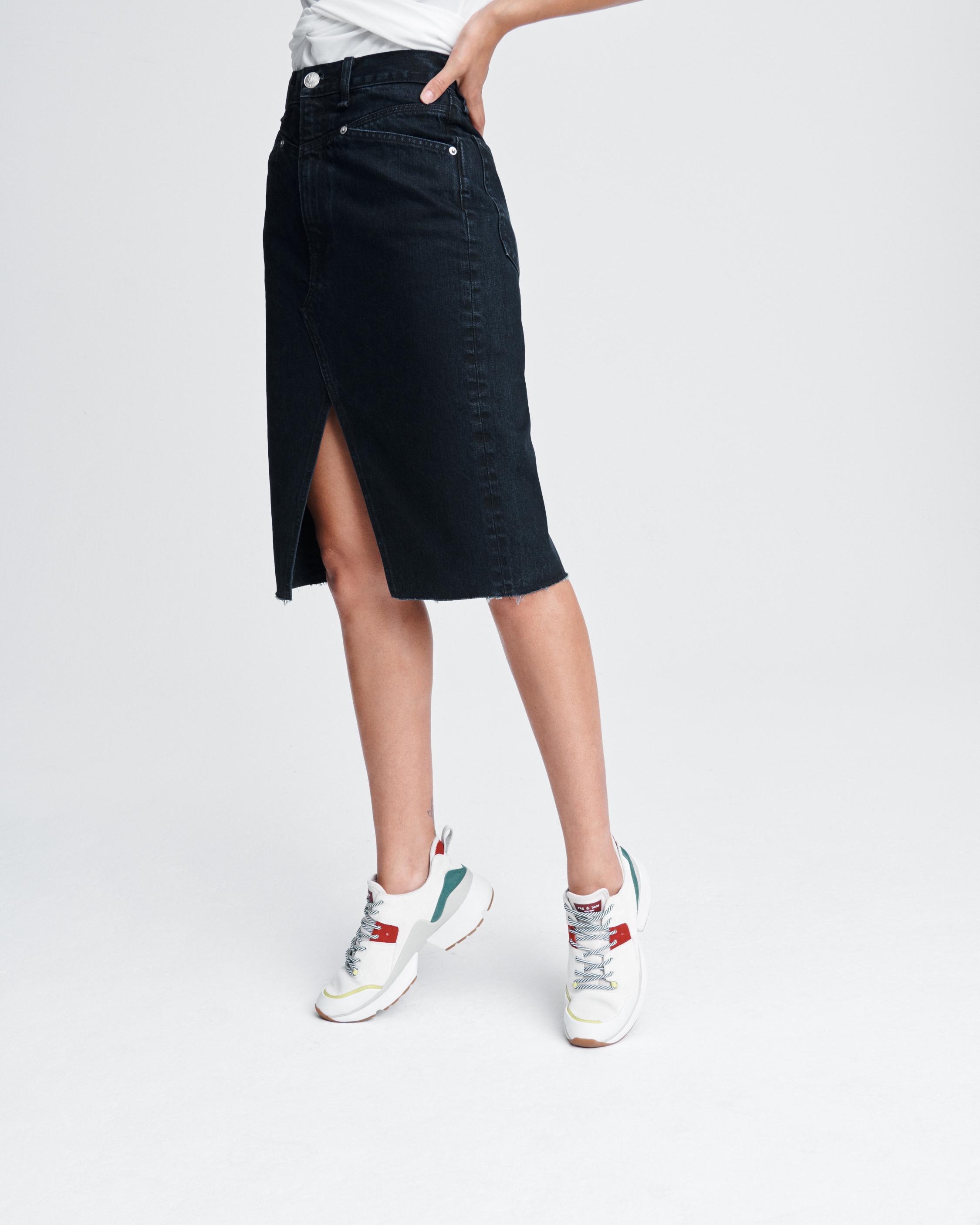 rag and bone denim skirt