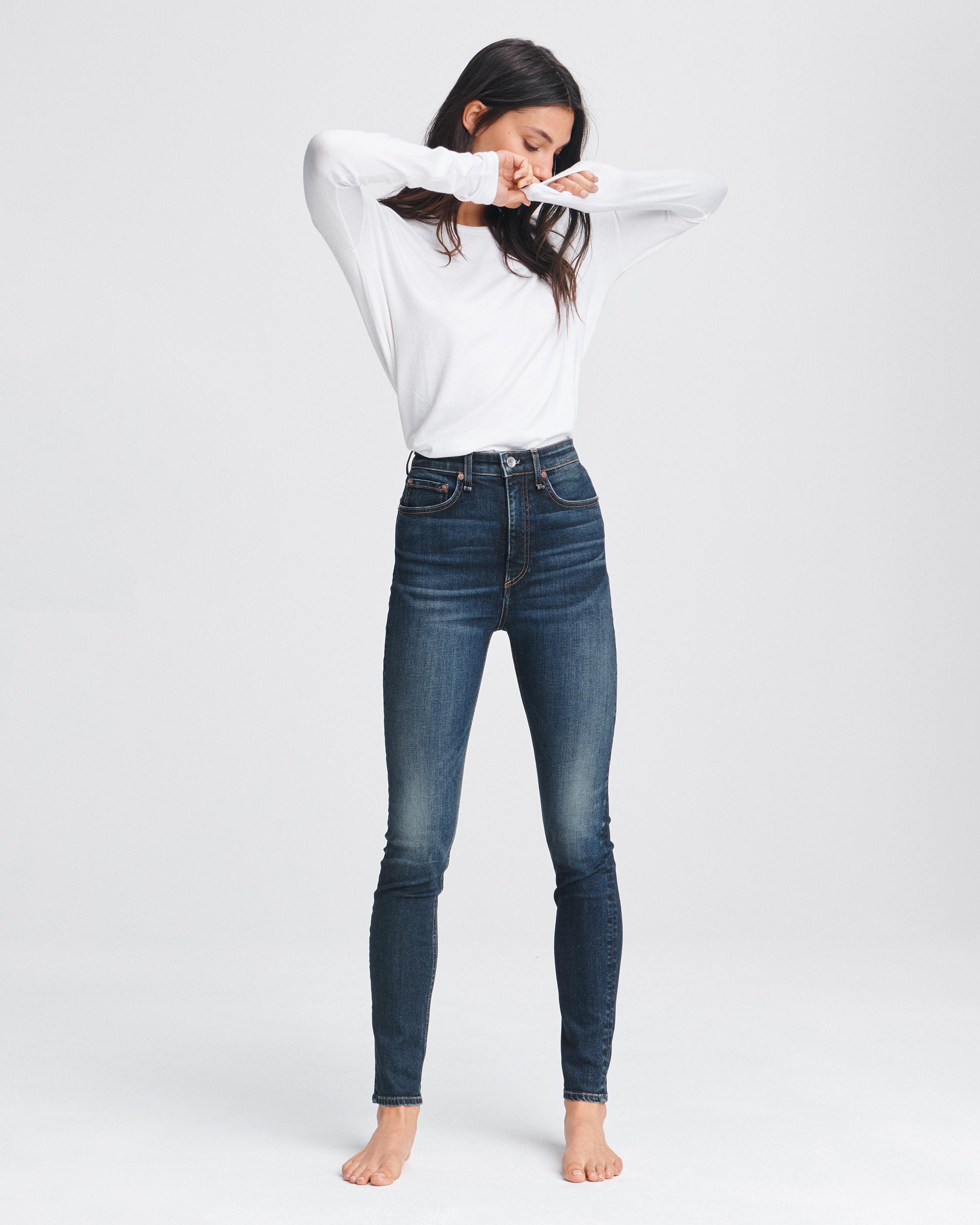 rag and bone high waist skinny jeans