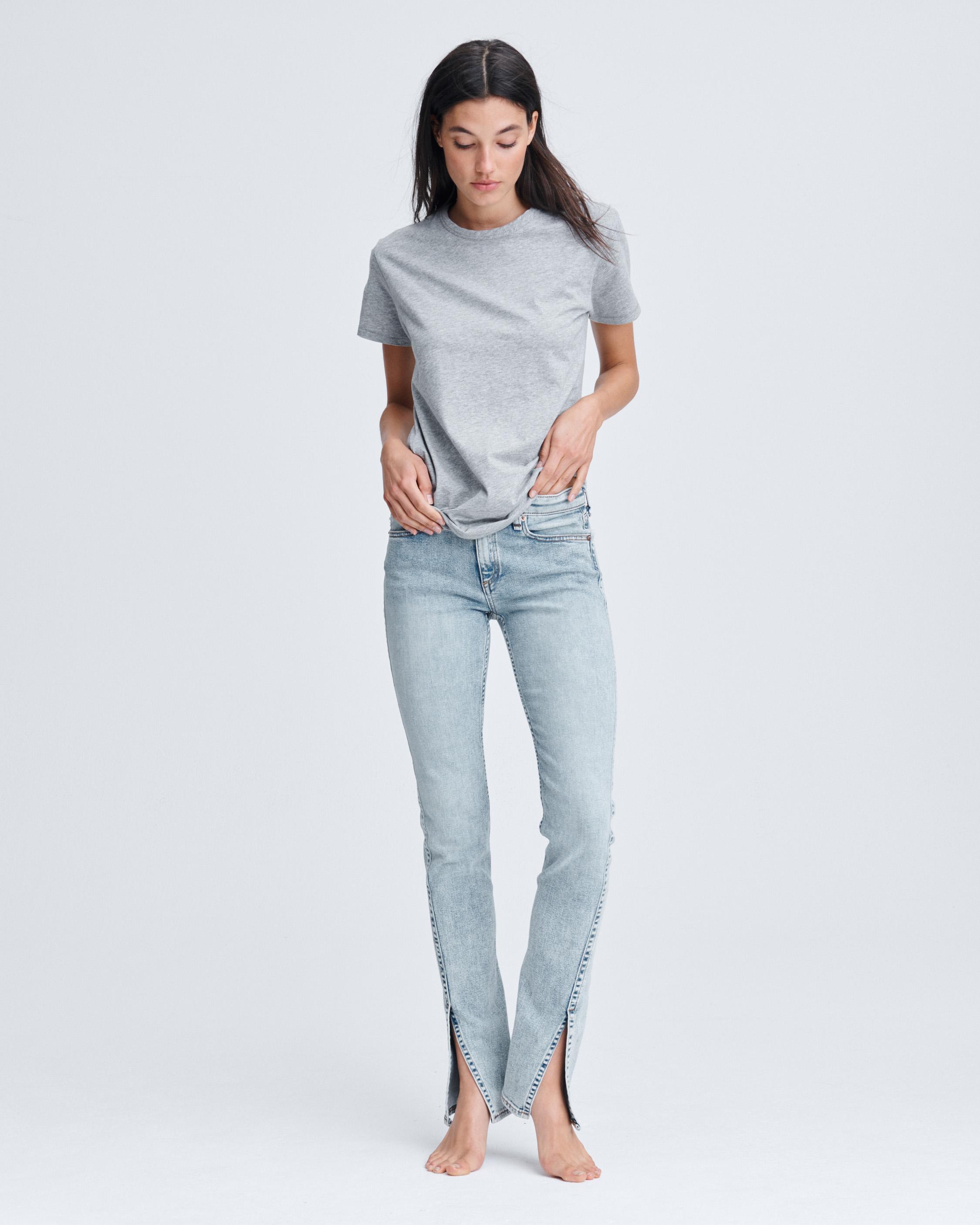 low rise flare jean