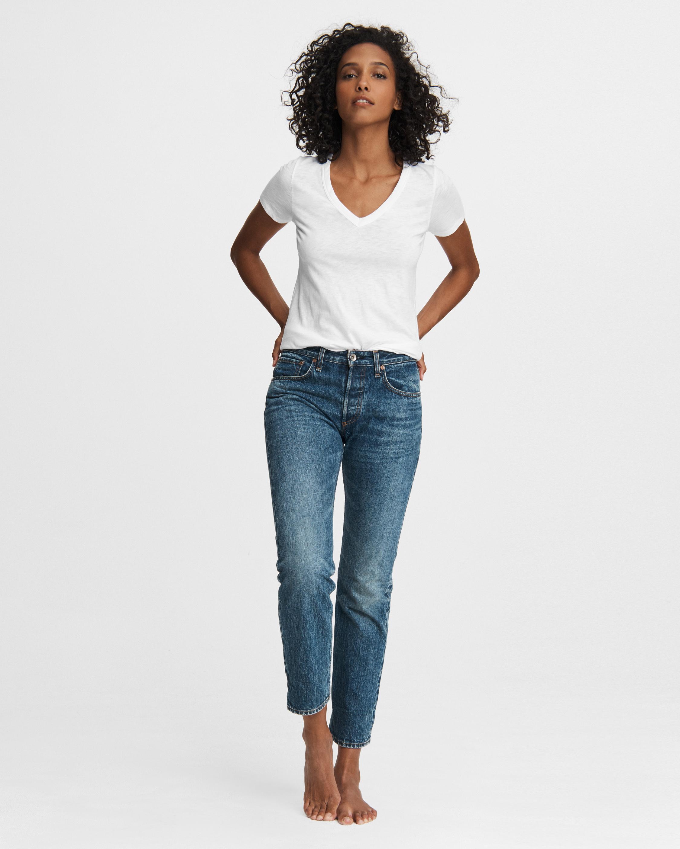 rosa mid rise boyfriend jeans