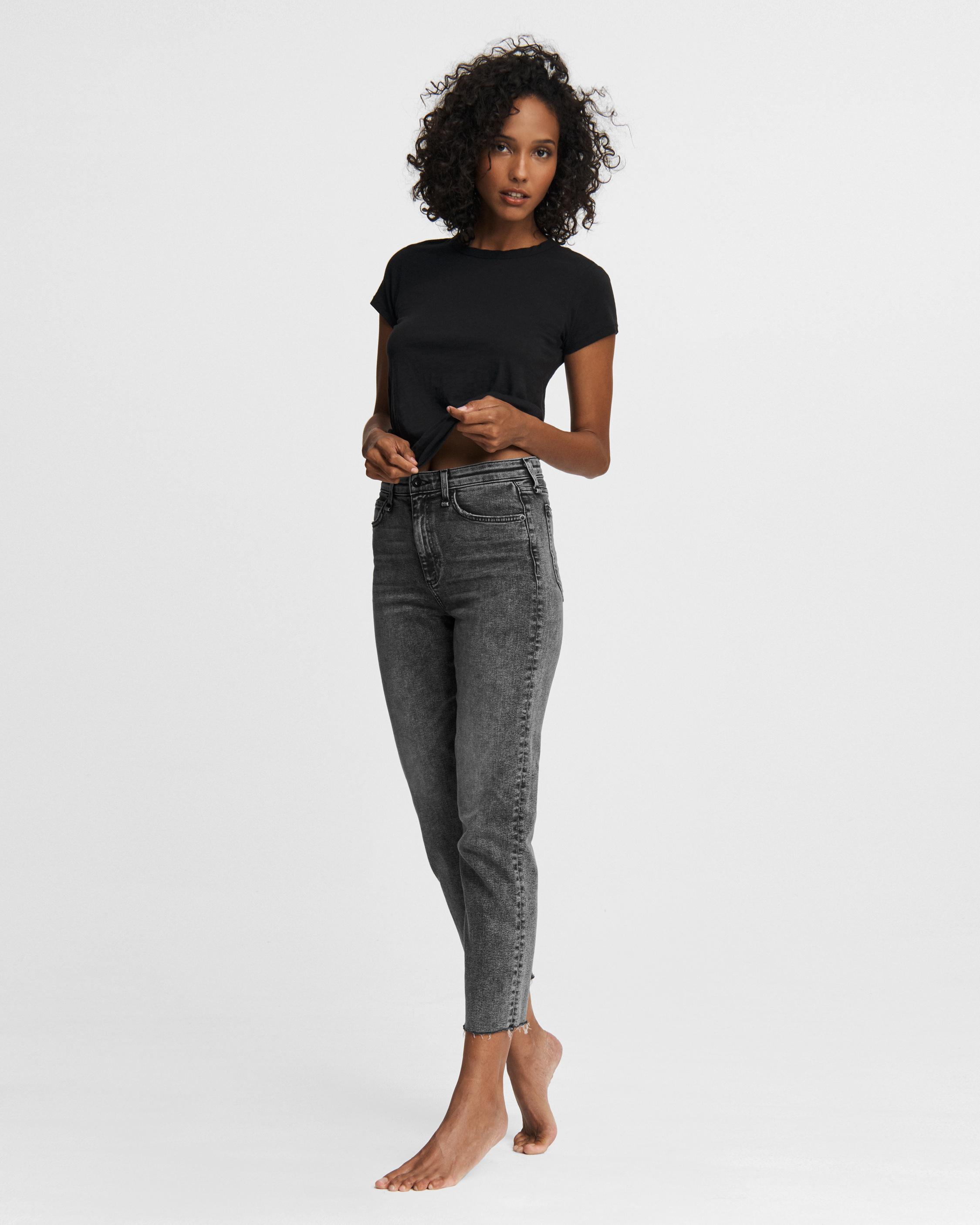 rag and bone high rise cigarette jeans