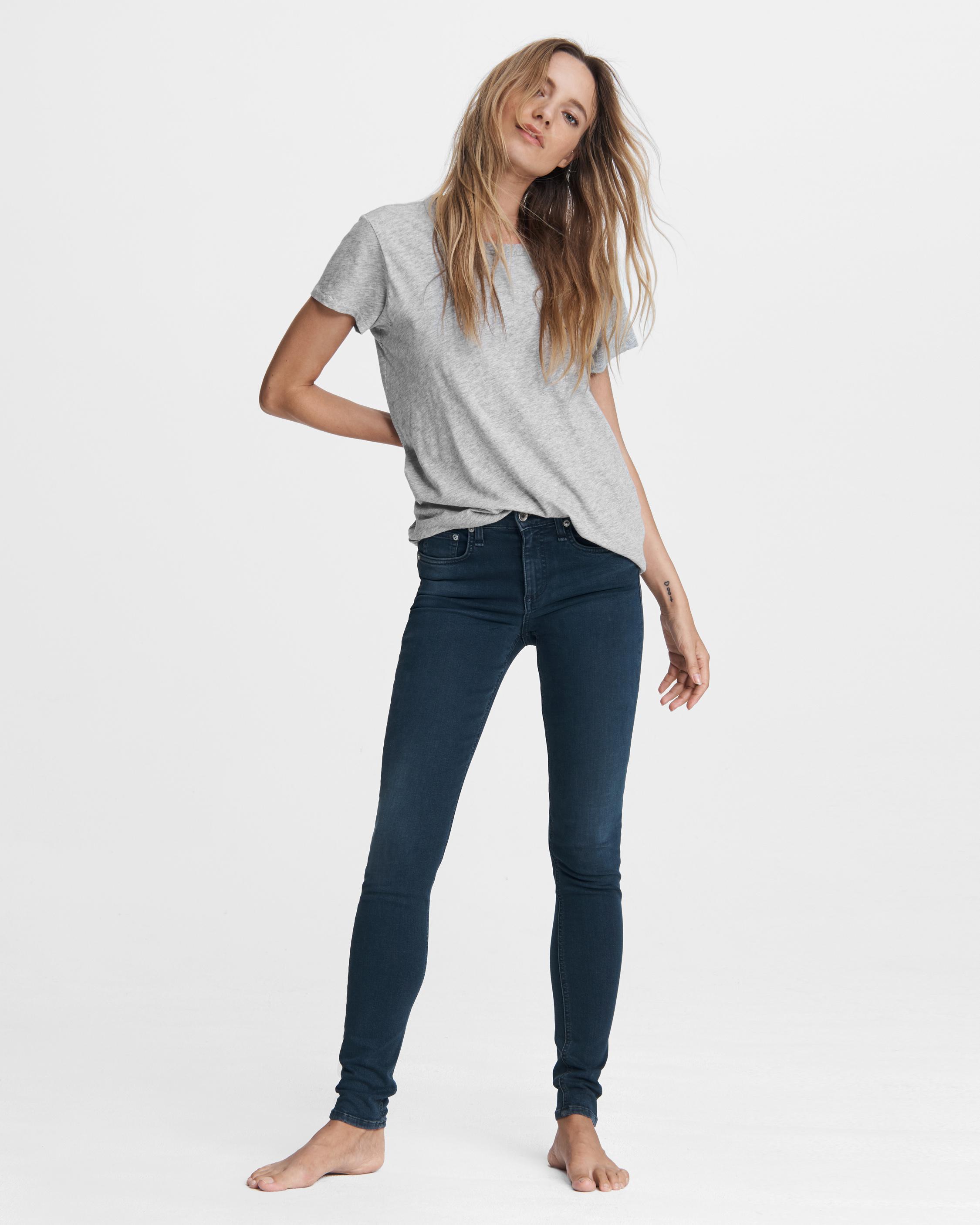 rag and bone mid rise skinny