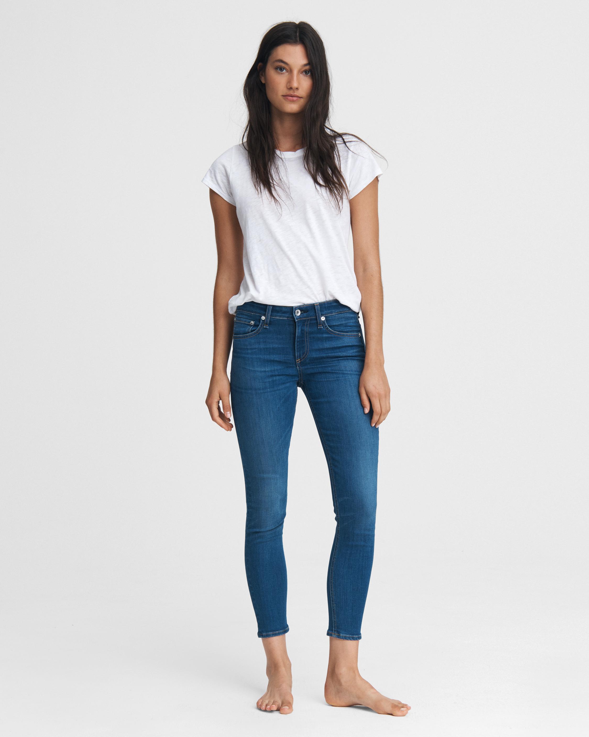 rag and bone mid rise skinny