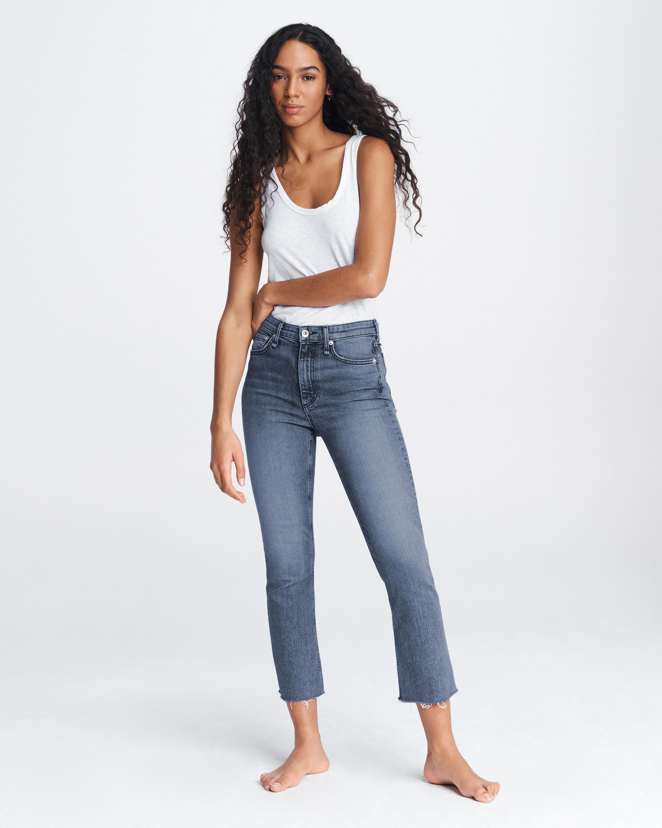 ankle flare jeans