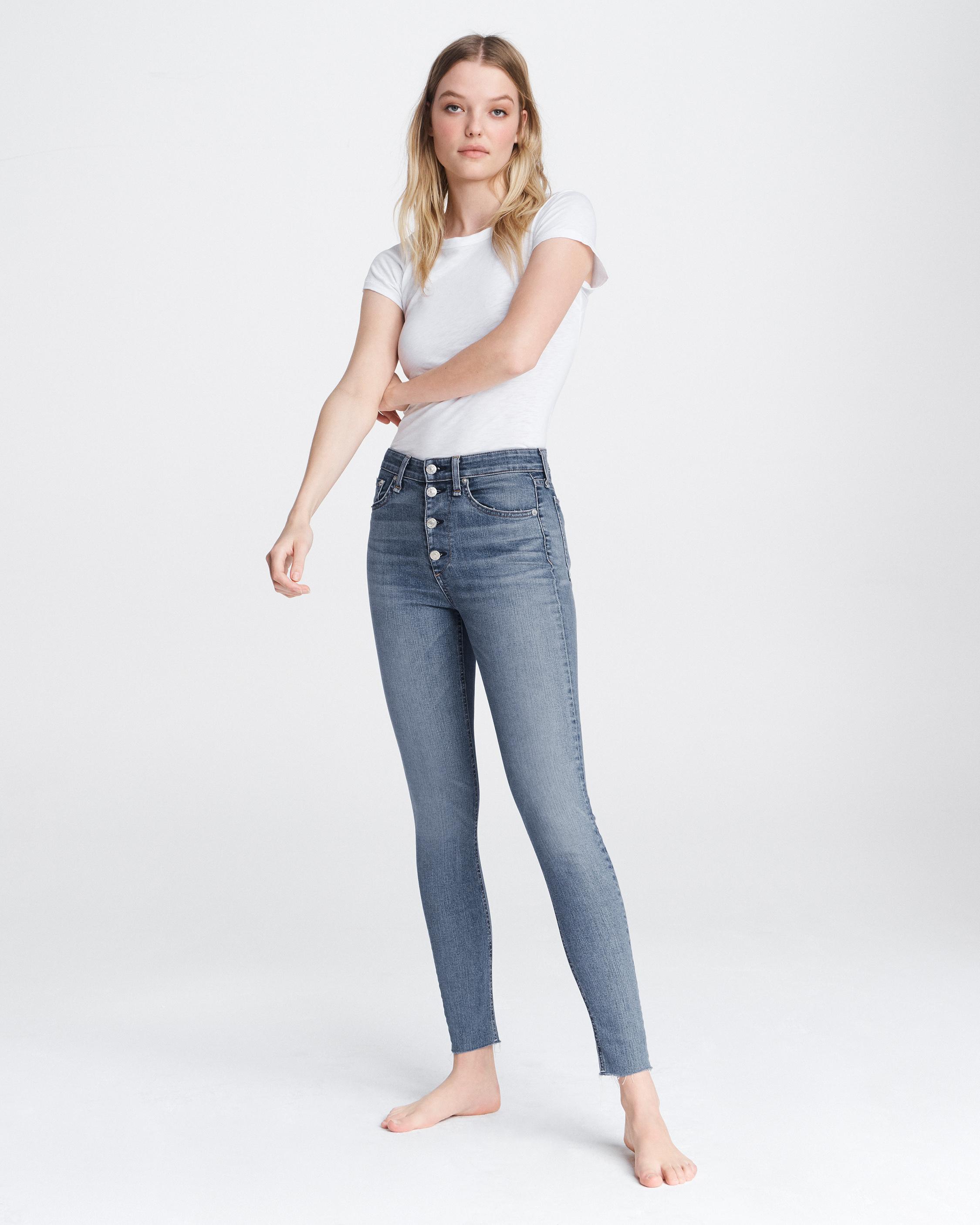 rag & bone high rise skinny jeans