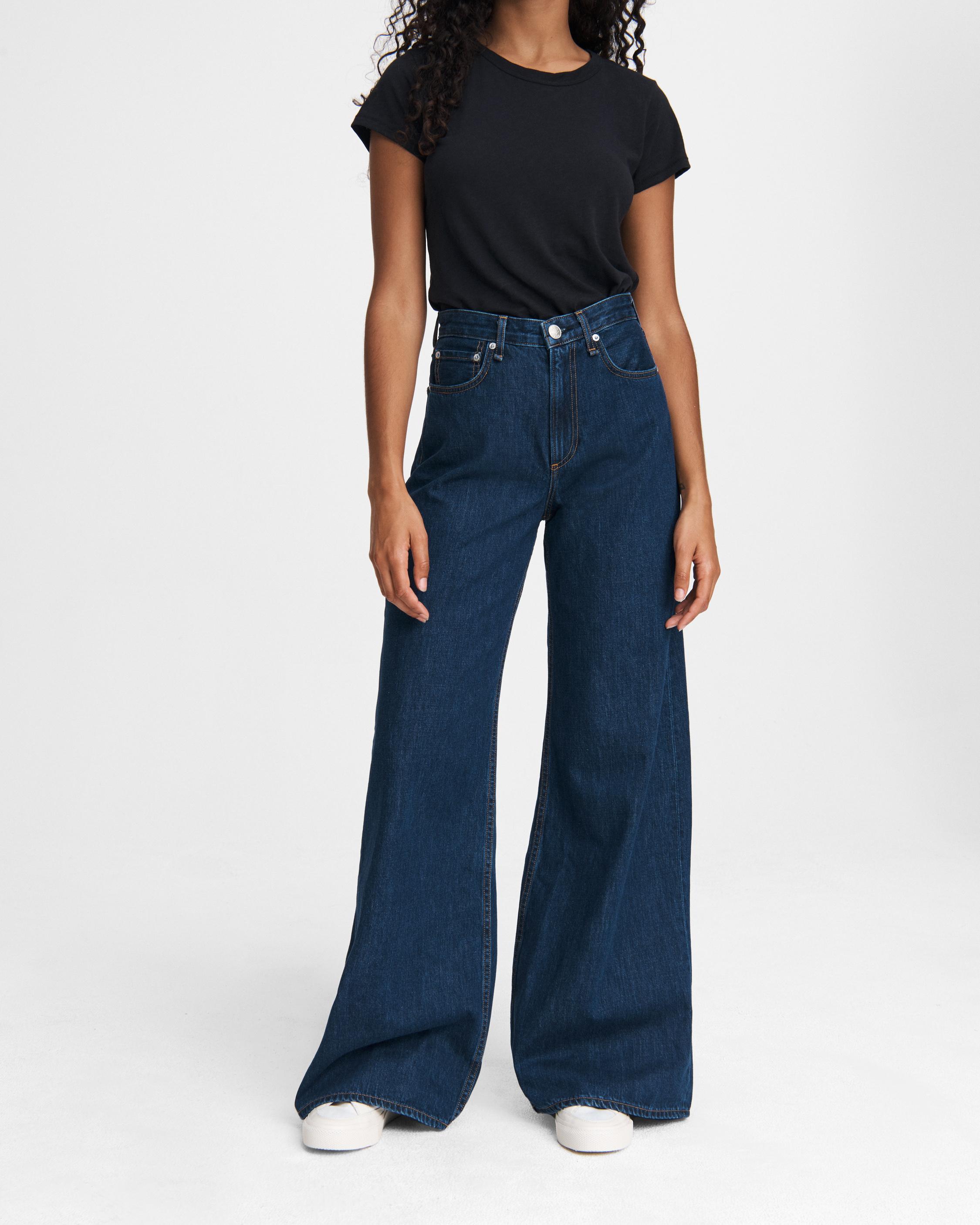 rag and bone wide leg jeans