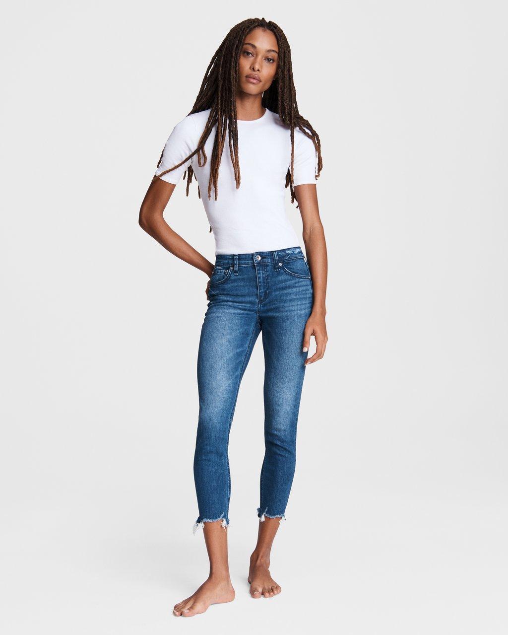 Cate Mid-Rise Shorty Skinny - Topaz