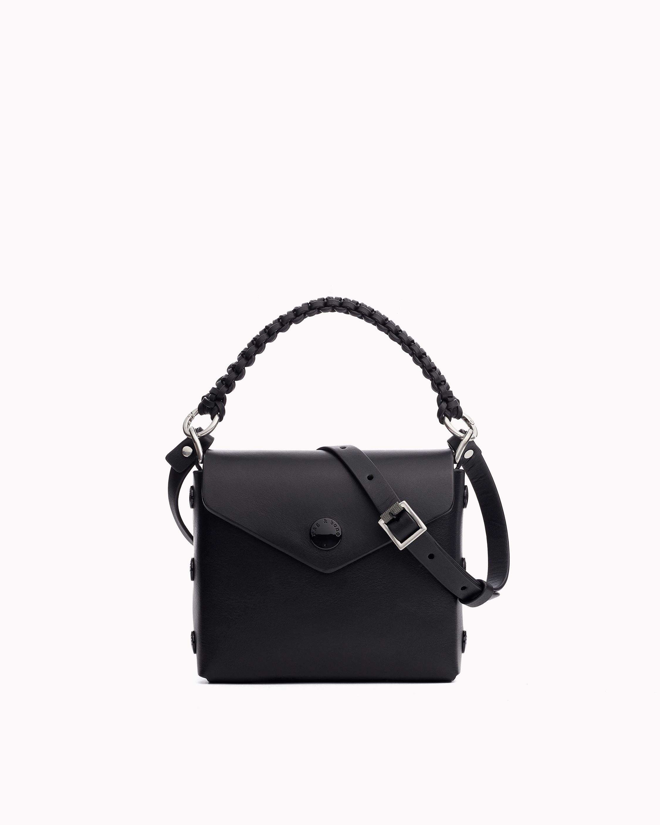 bestøver vinter trække Micro Atlas Leather Black Crossbody Bag | rag & bone