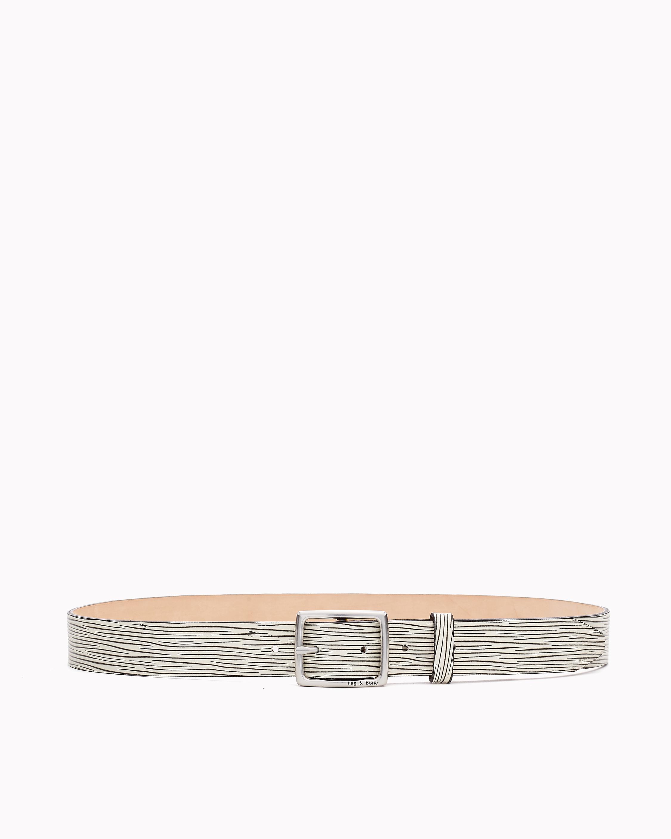 rag and bone white belt