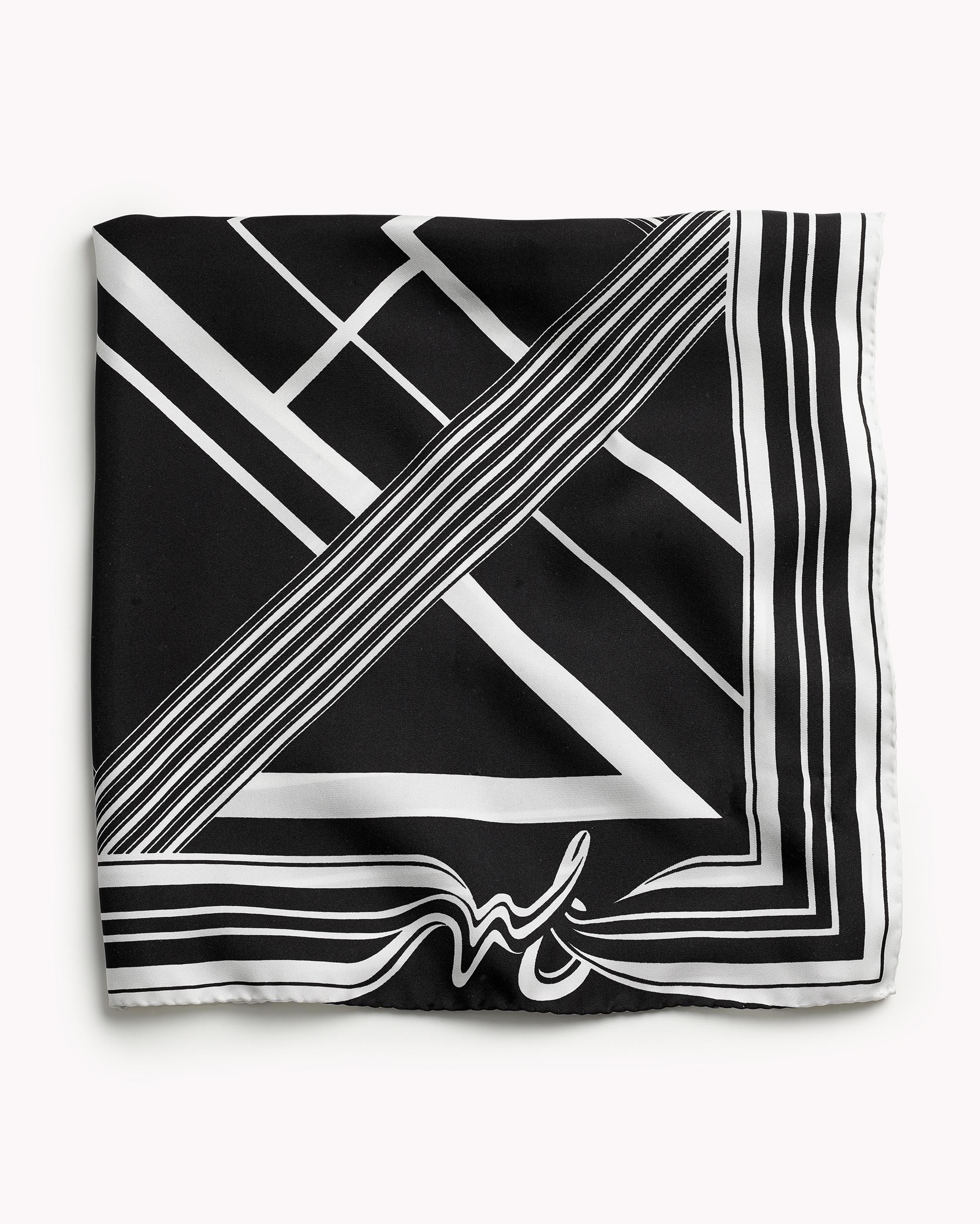white silk bandana